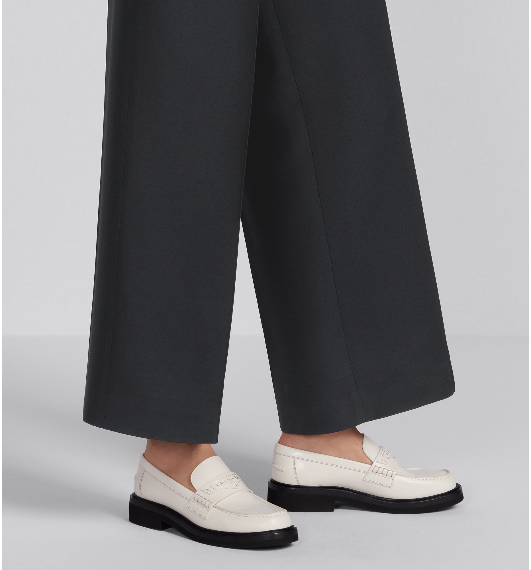 Dior Boy Loafer White Brushed Calfskin | DIOR