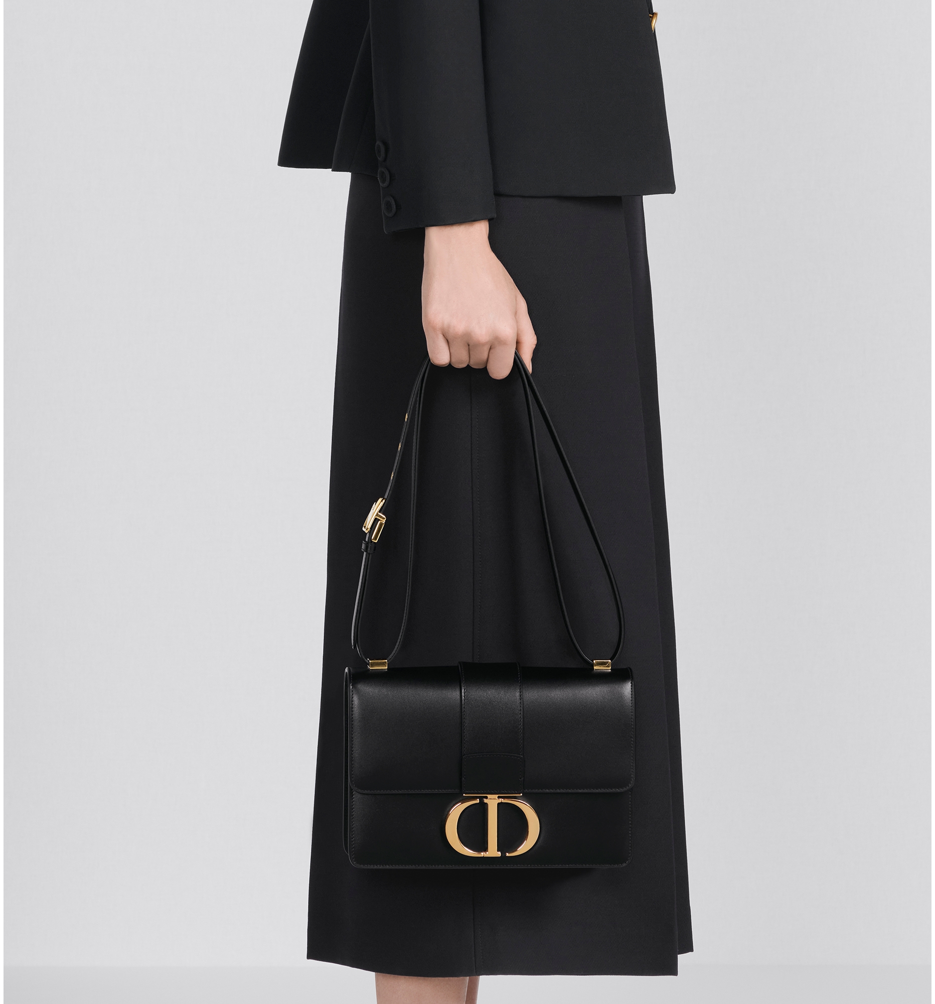 30 Montaigne Bag Black Box Calfskin DIOR