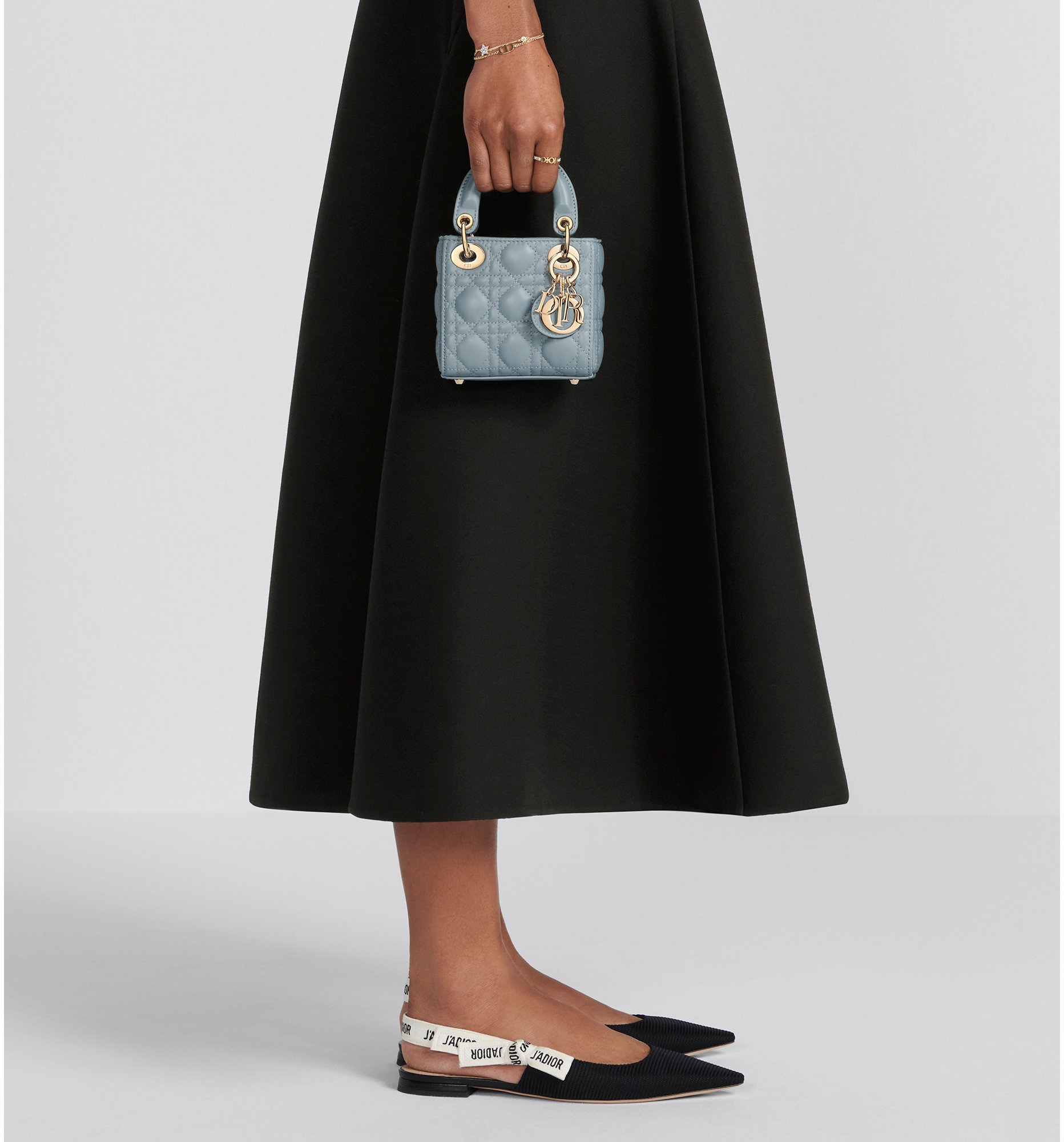 Lady Dior Micro Bag Cloud Blue Cannage Lambskin DIOR