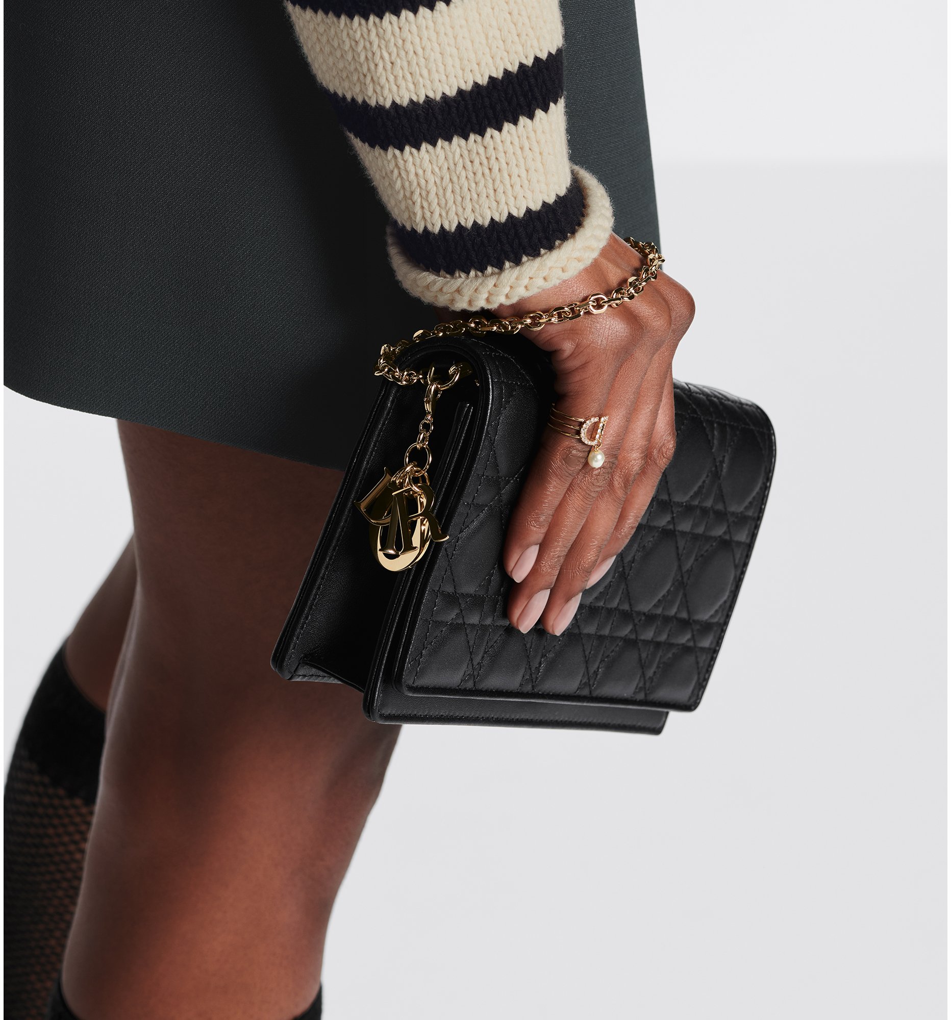 Lady dior double chain bag shop