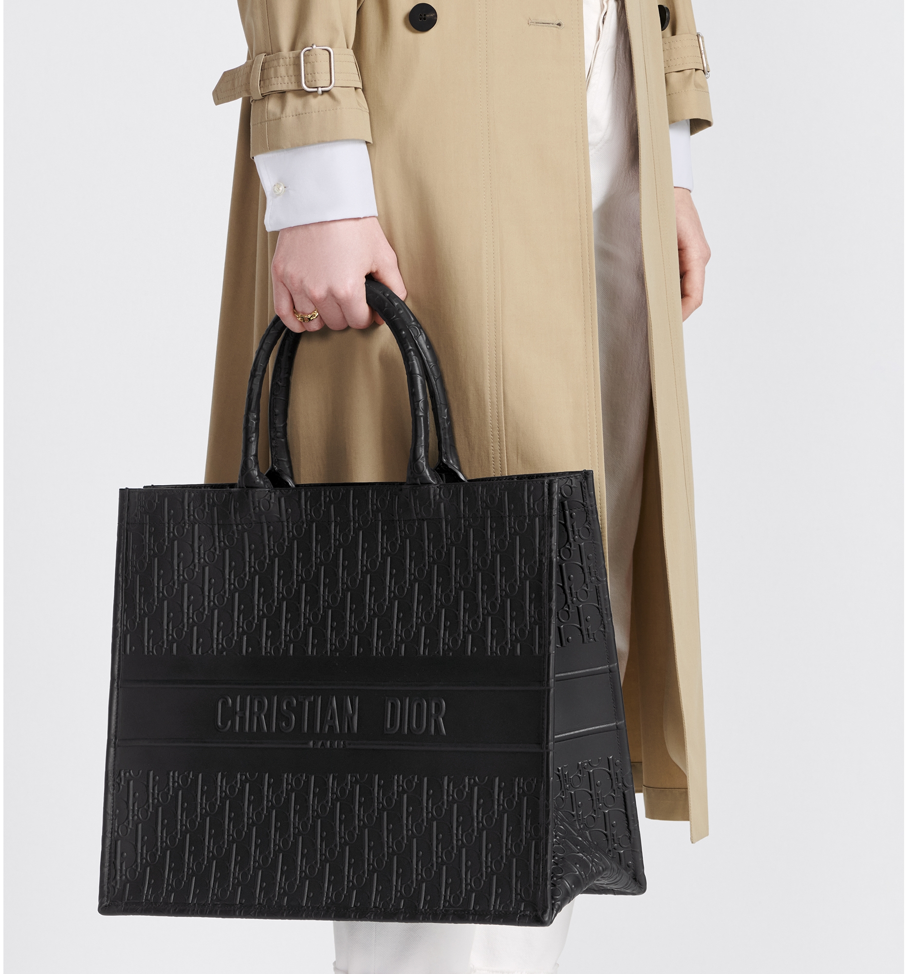 Christian dior black tote discount