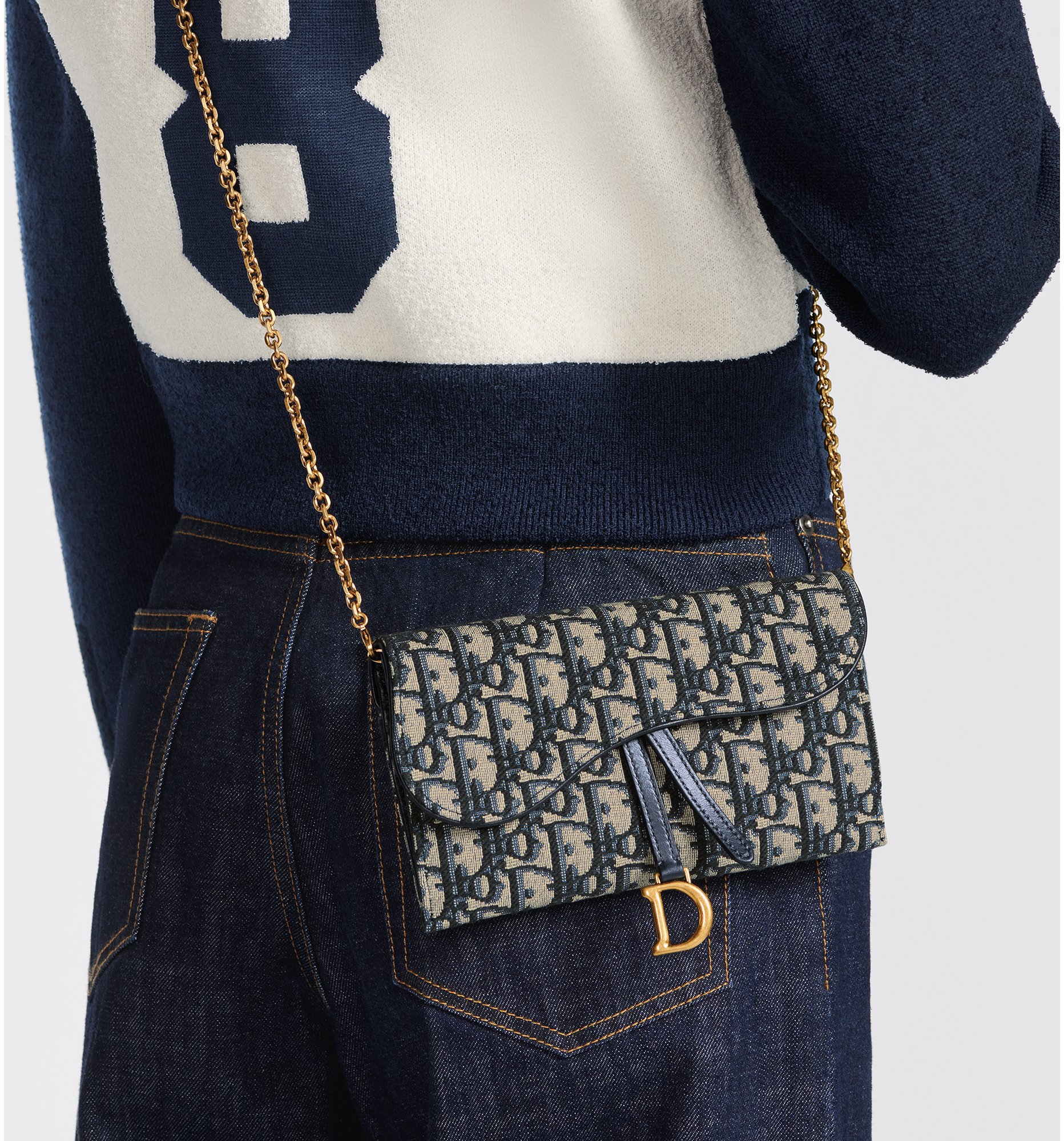 Dior wallet on chain clearance