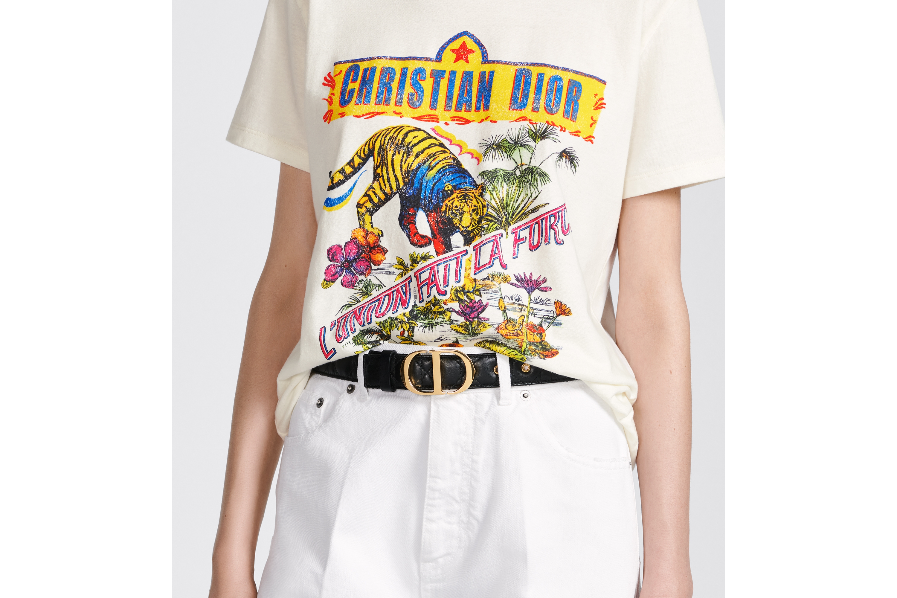 Look 30 Montaigne Belt Black Cannage Calfskin, 30 MM E13