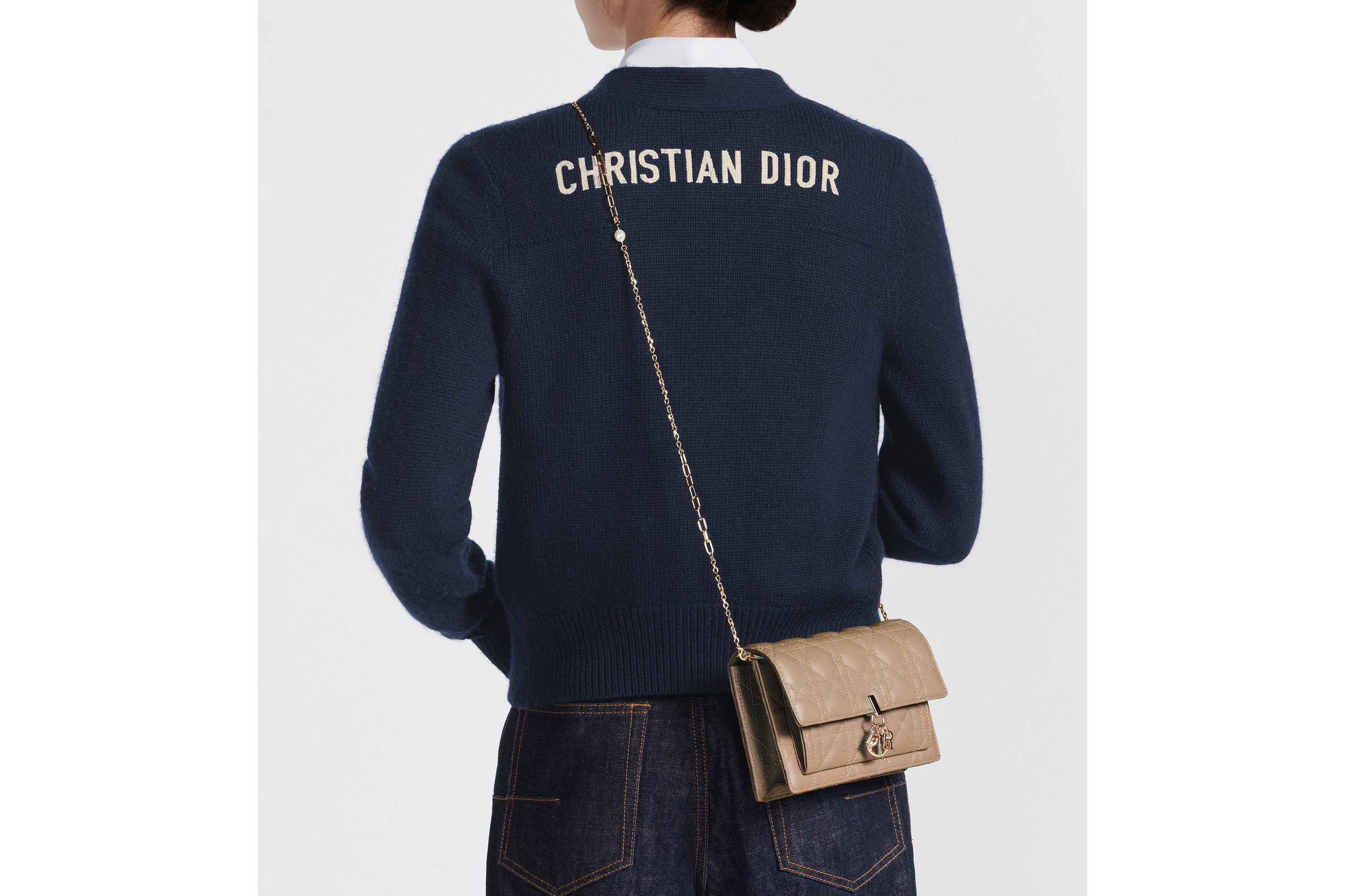 My Diorデイリーチェーンポーチ DIOR | My Dior デイリーチェーンポーチ カナージュ ラムスキン