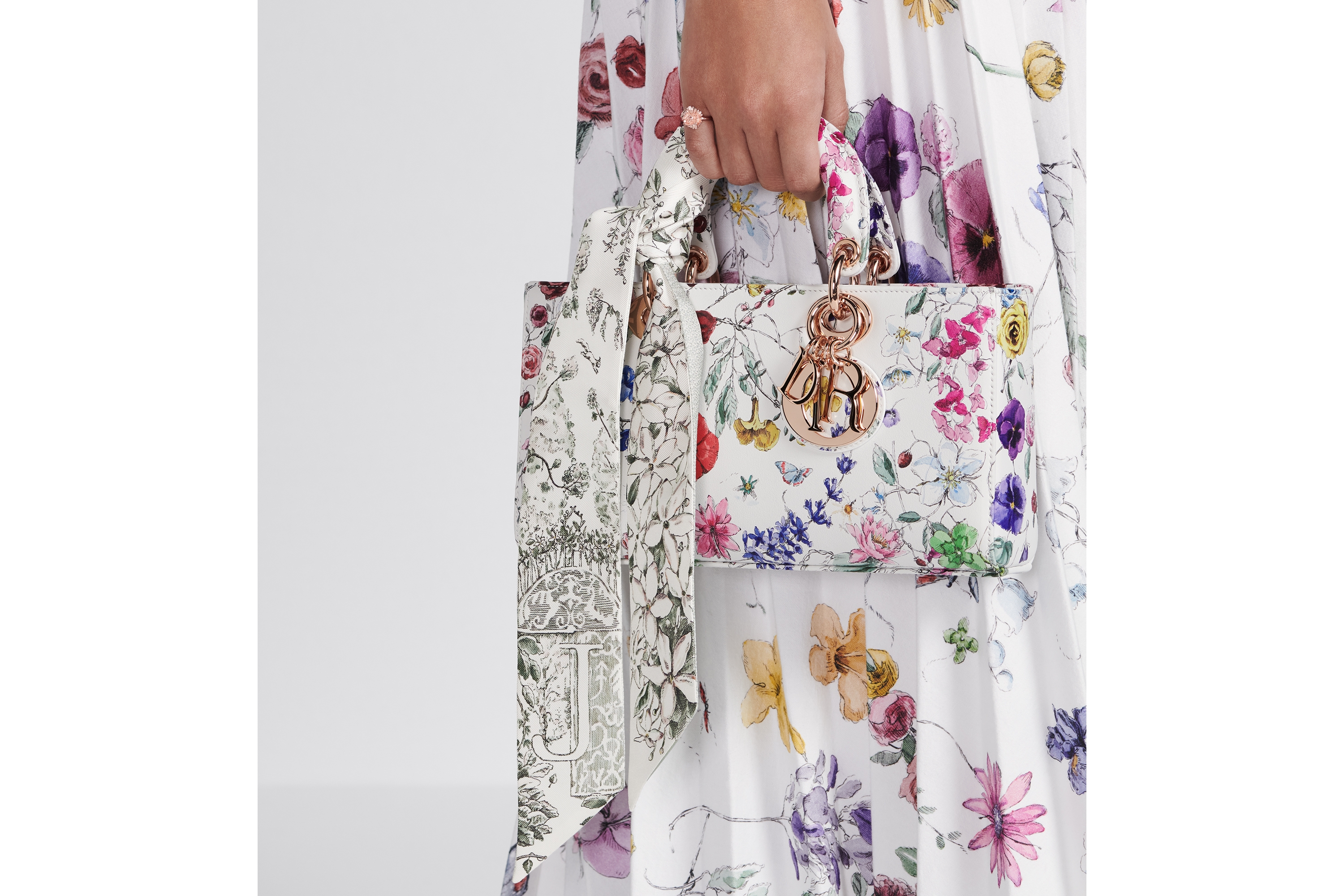 ABCDior J Jasmin - Jardin Blanc Mitzah Scarf