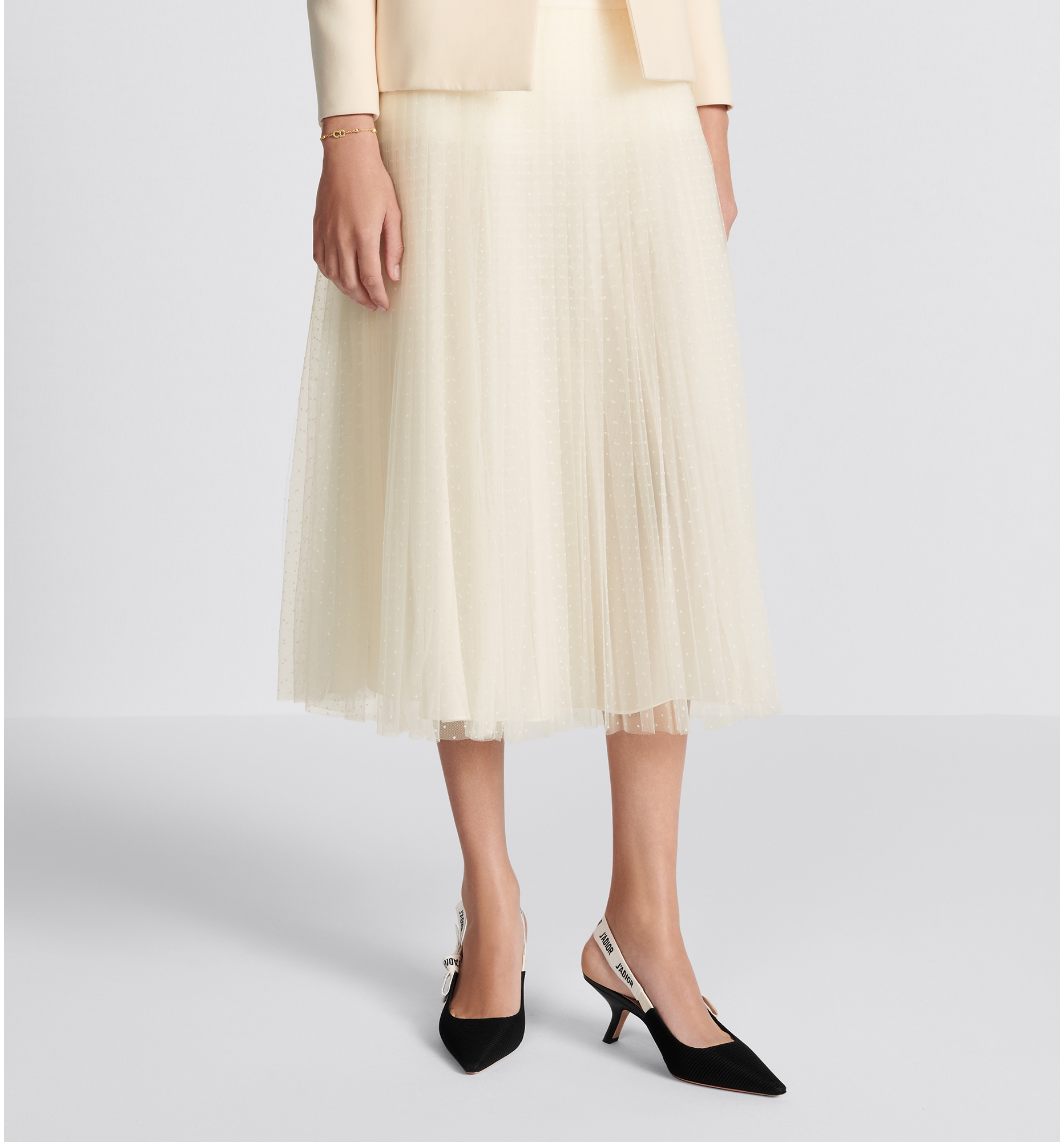 Dior tulle maxi skirt deals