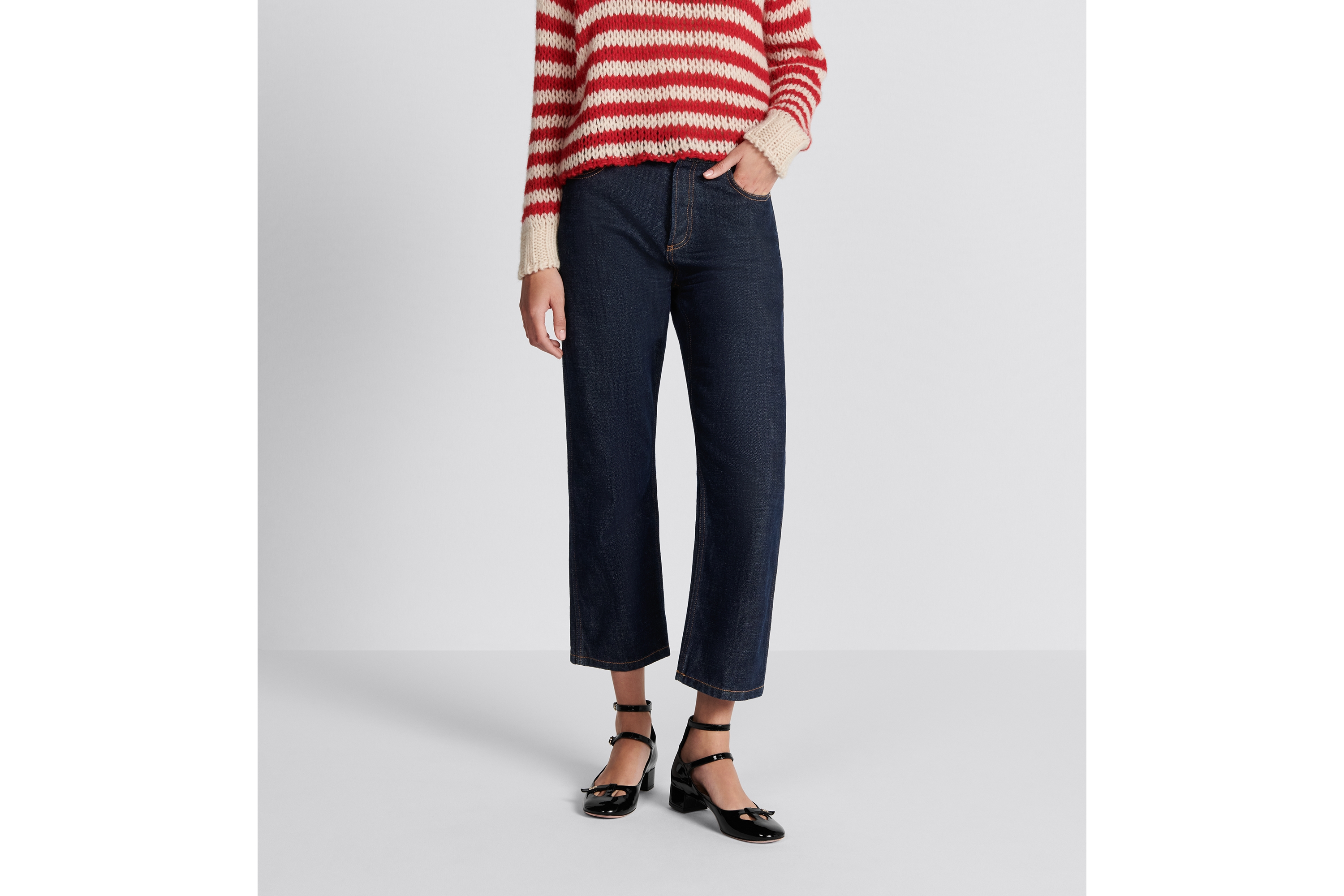 Dior 8 Cropped Regular-Fit Jeans, D03