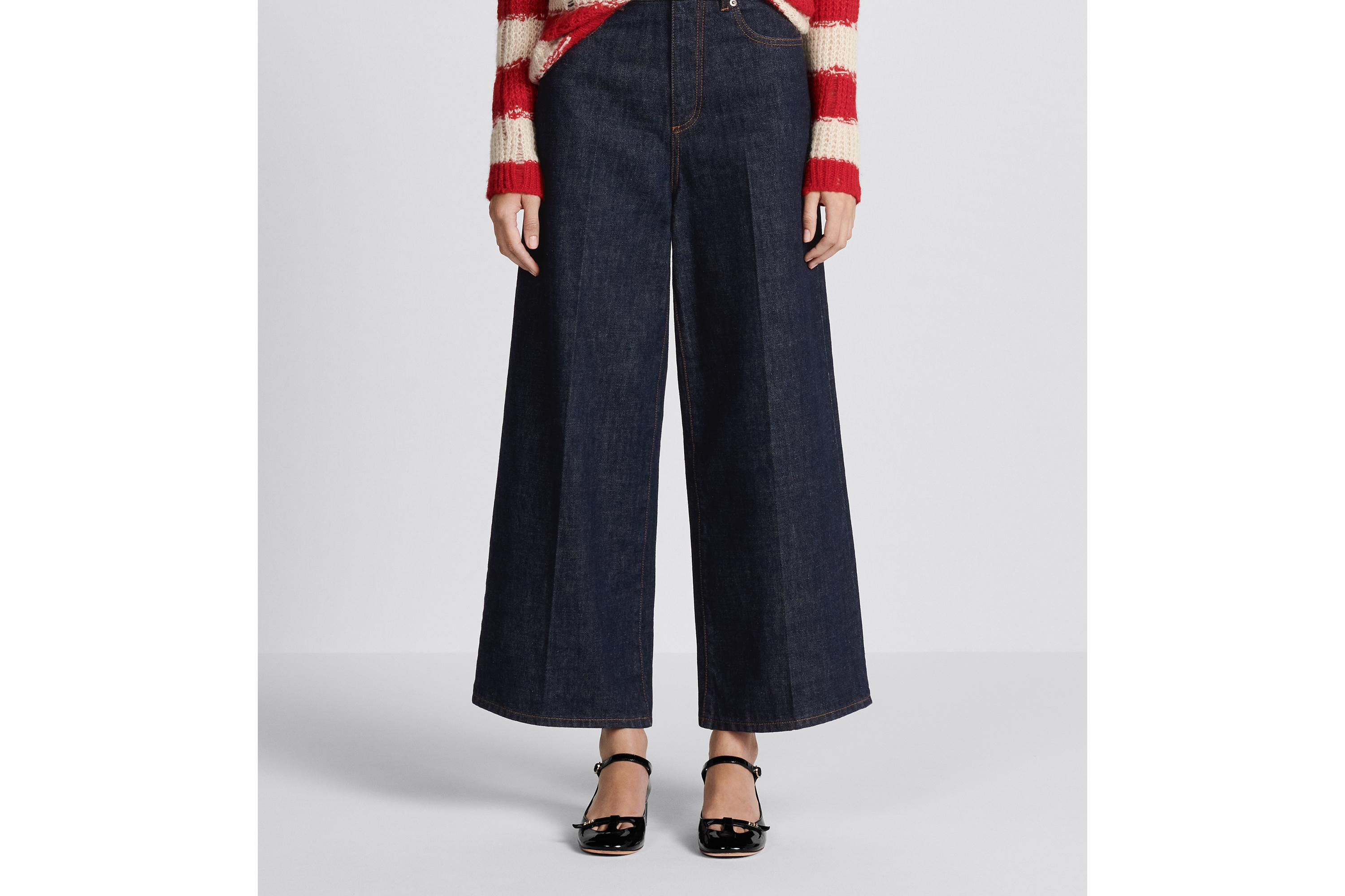 Dior 8 クロップド フレアジーンズ D07 コットンデニム E14