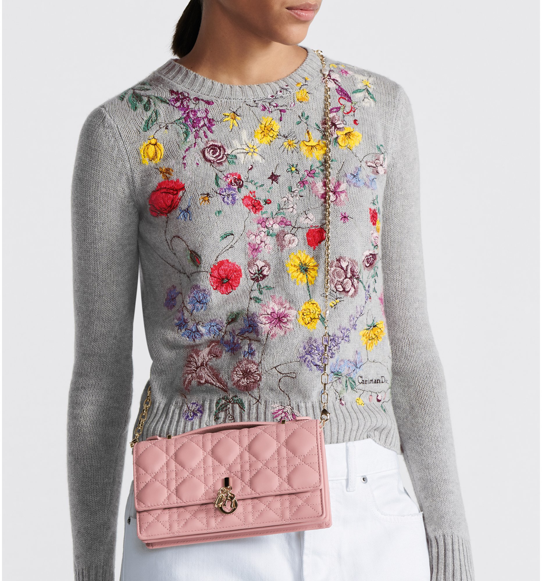 My Dior Mini Bag Antique Pink Cannage Lambskin DIOR