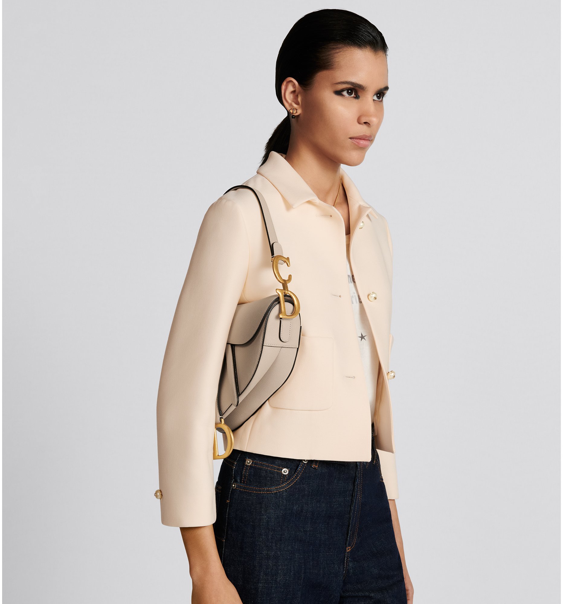 aria_look Saddle Bag with Strap Three quarter back view