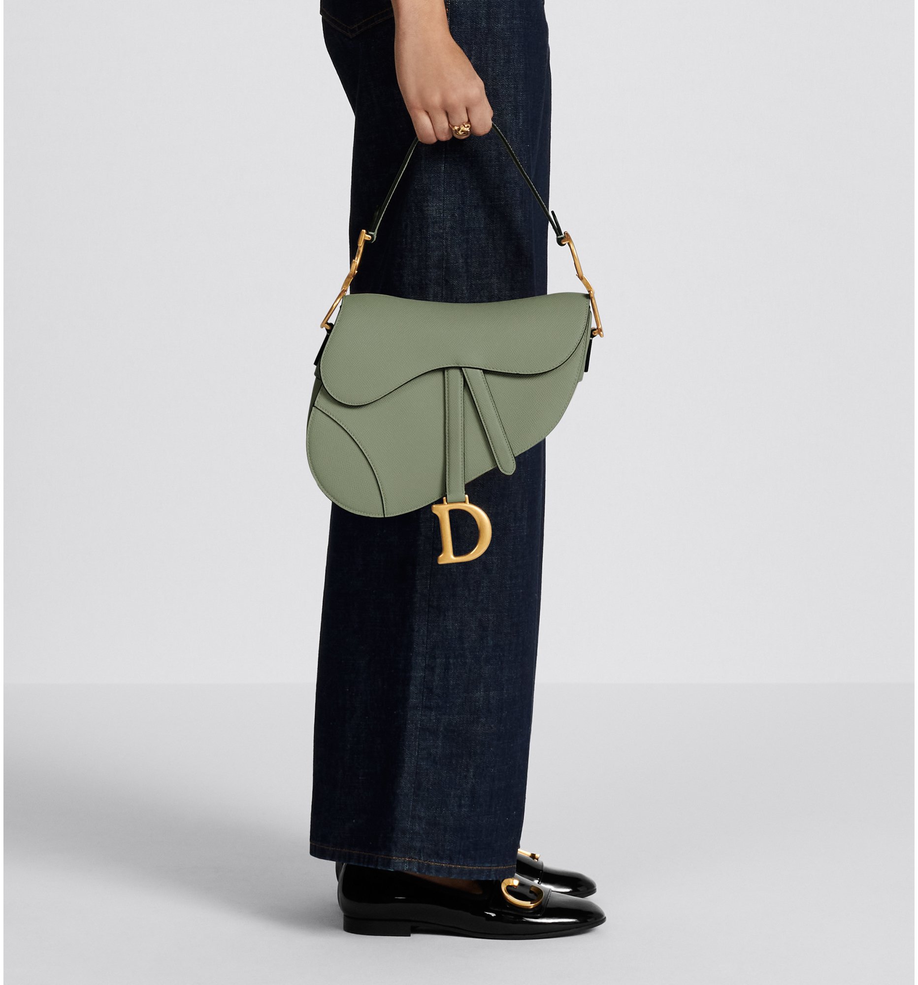 Christian dior saddle bag green deals