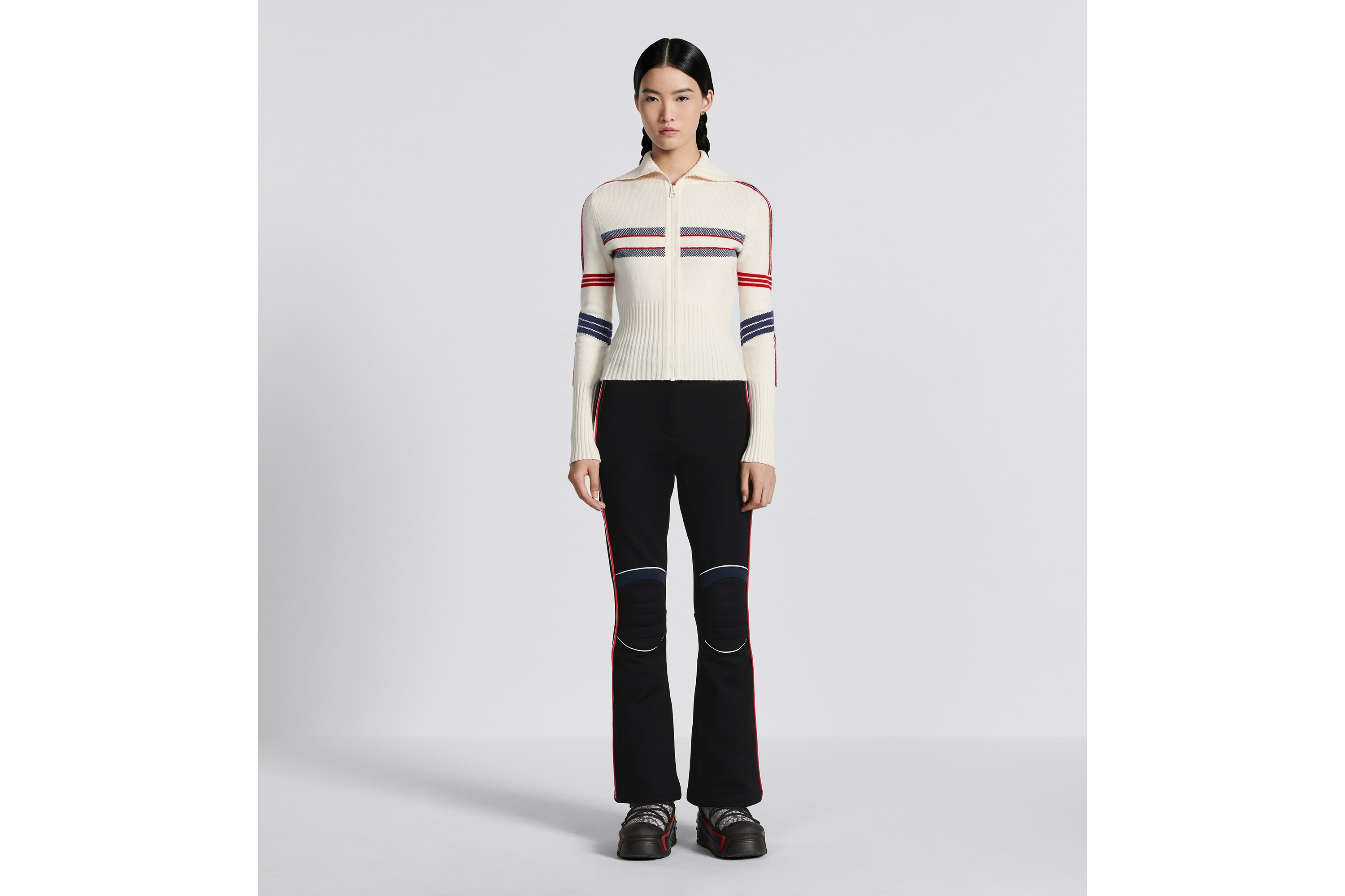 look_image_alt_prefix Wijduitlopende skibroek uit de DiorAlps-lijn Zwarte technische stof E01