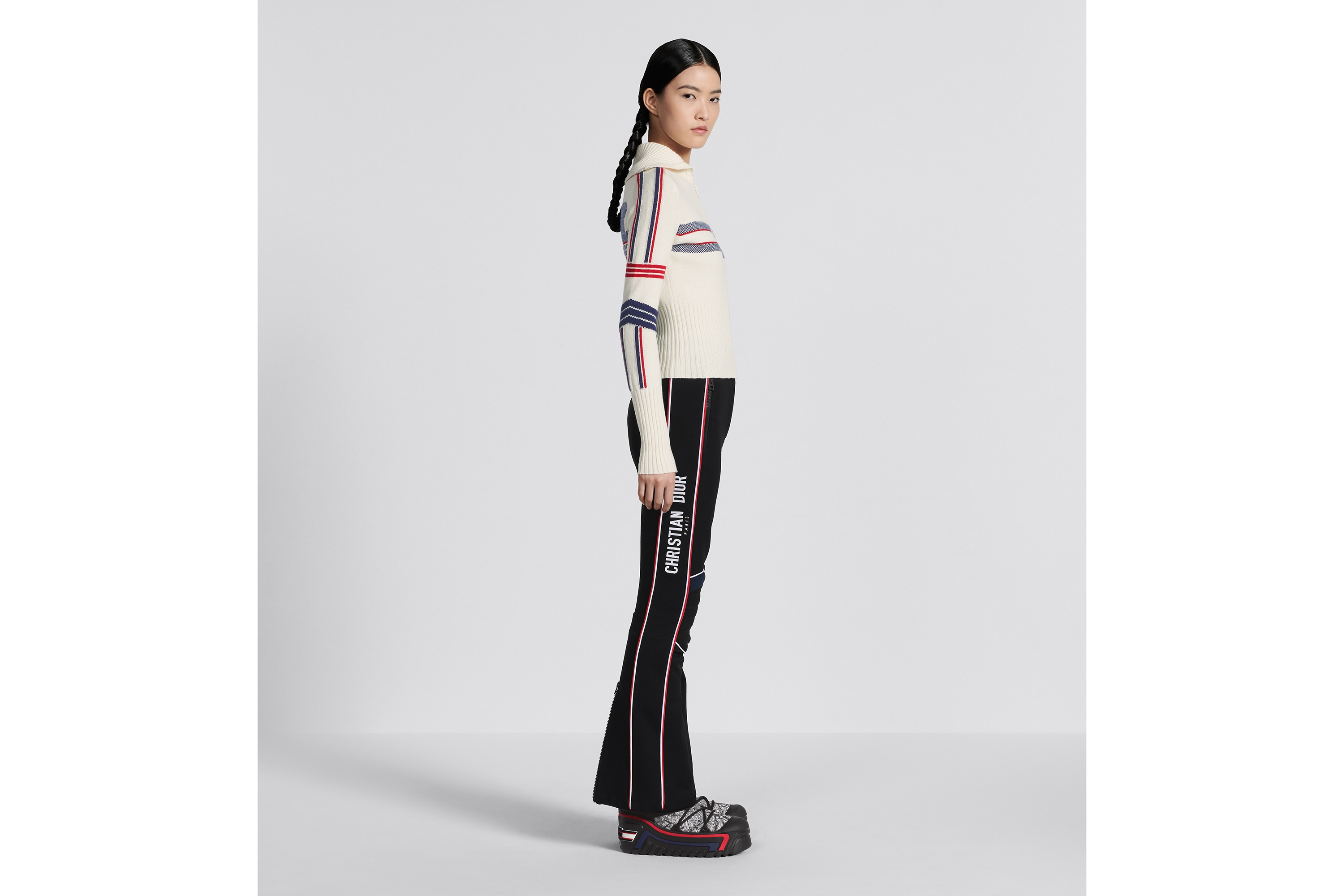 look_image_alt_prefix Wijduitlopende skibroek uit de DiorAlps-lijn Zwarte technische stof E02