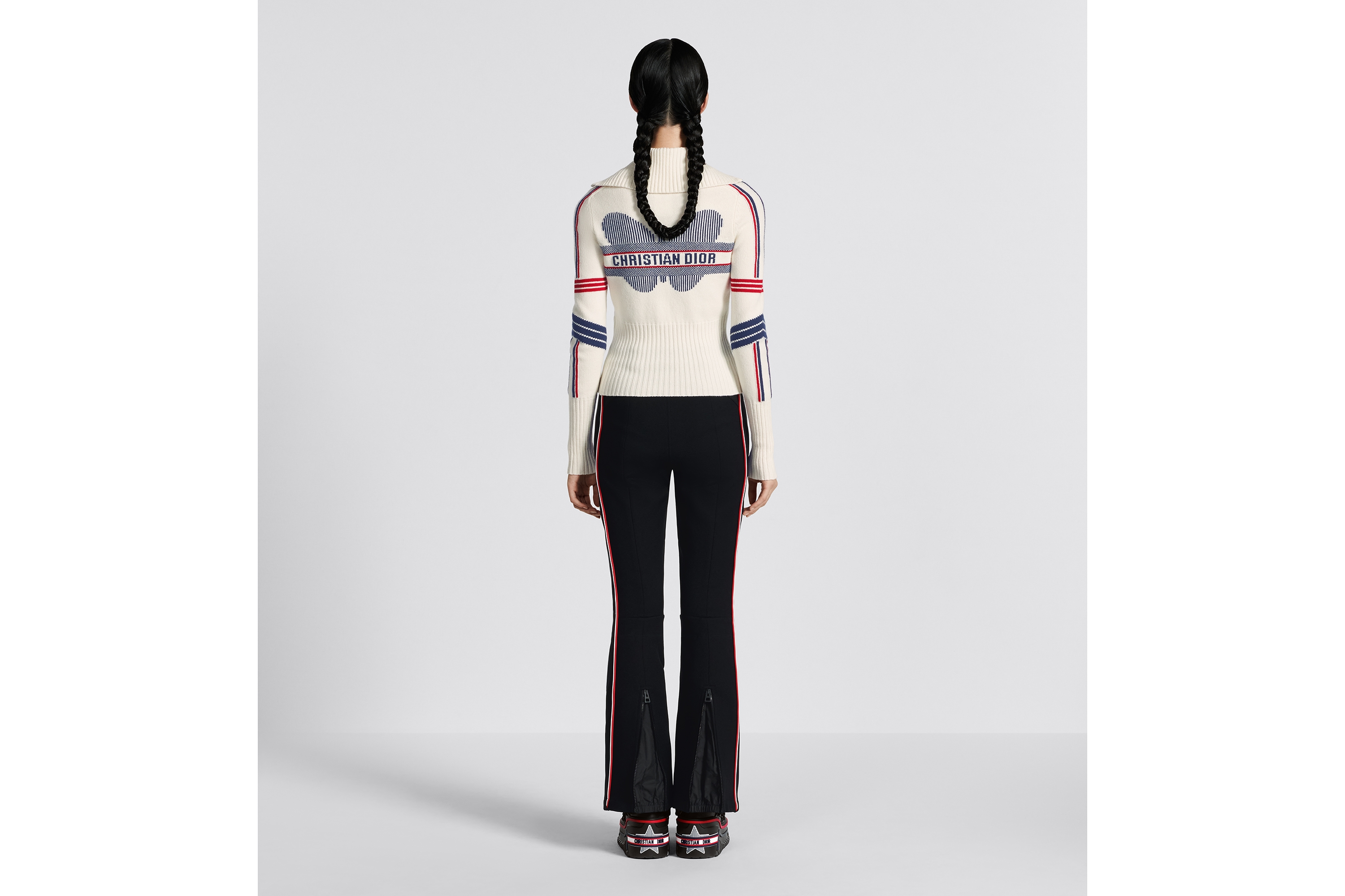 look_image_alt_prefix Wijduitlopende skibroek uit de DiorAlps-lijn Zwarte technische stof E03