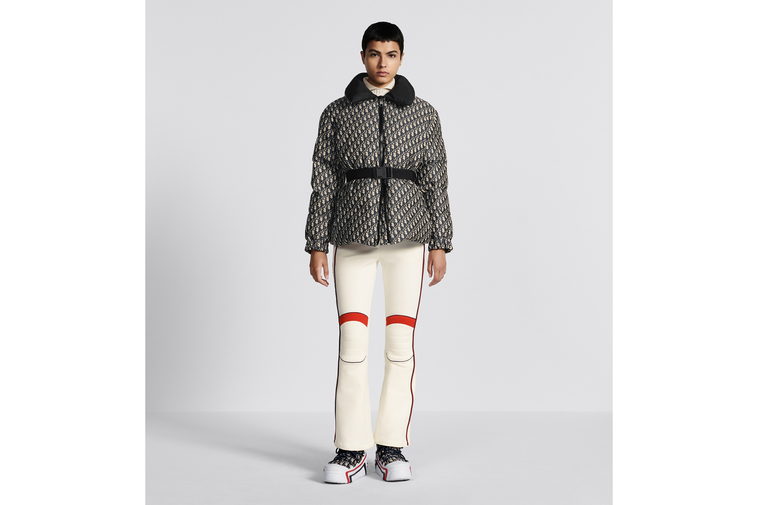 Look DiorAlps Flared Ski Pants White Technical Fabric E01