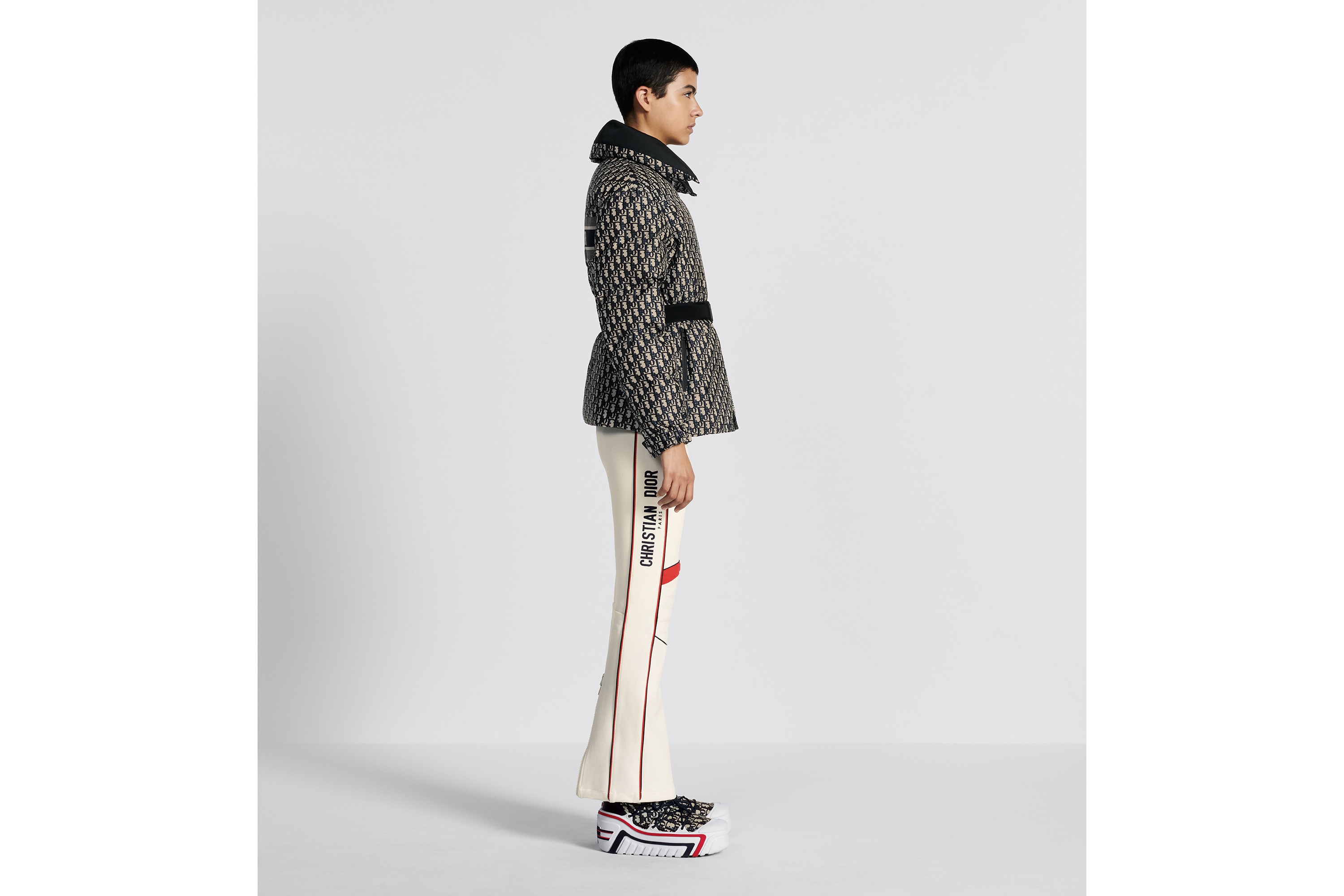 Look DiorAlps Flared Ski Pants White Technical Fabric E02