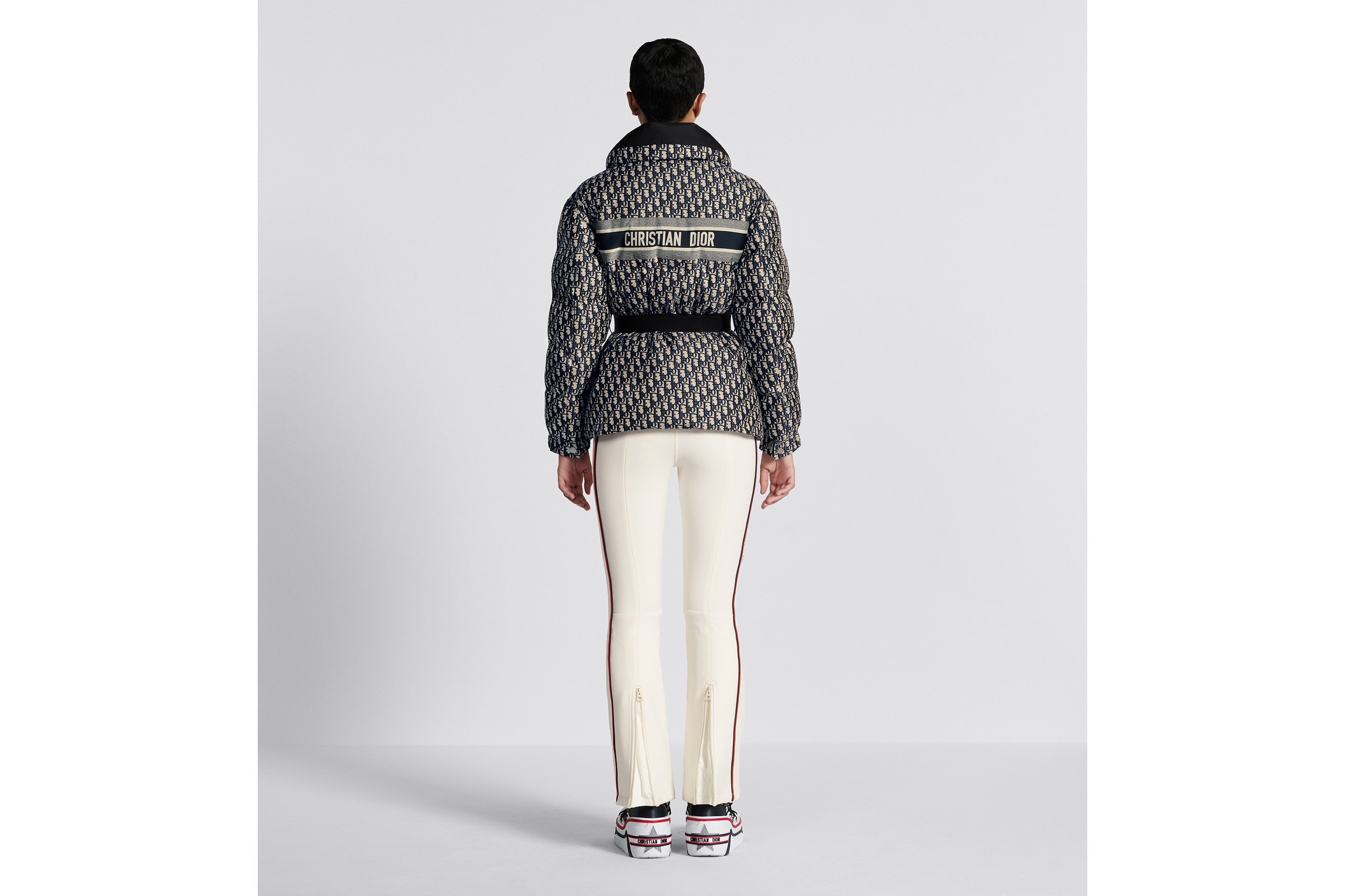 Look DiorAlps Flared Ski Pants White Technical Fabric E03