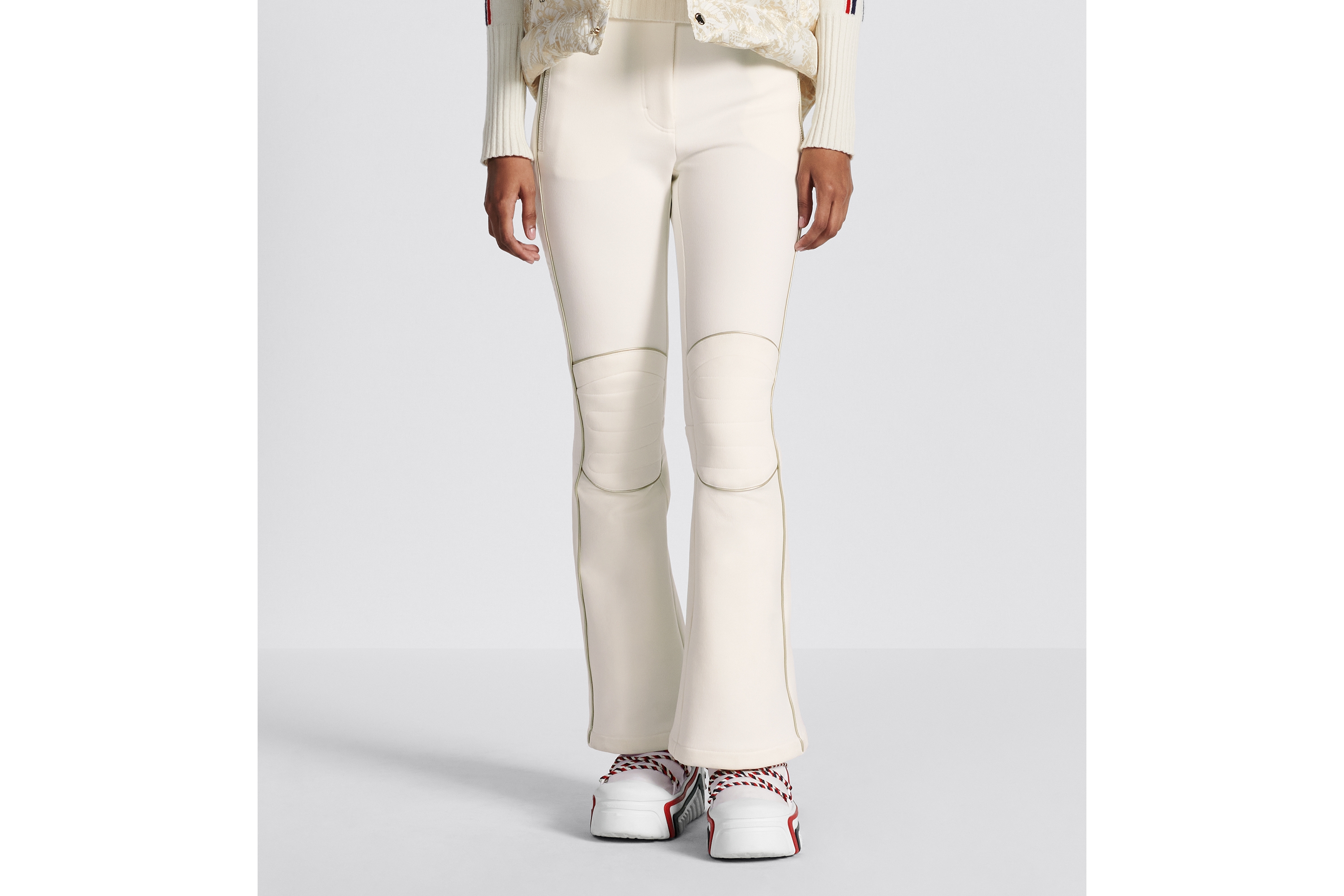 Look DiorAlps Flared Ski Pants White Technical Fabric E14