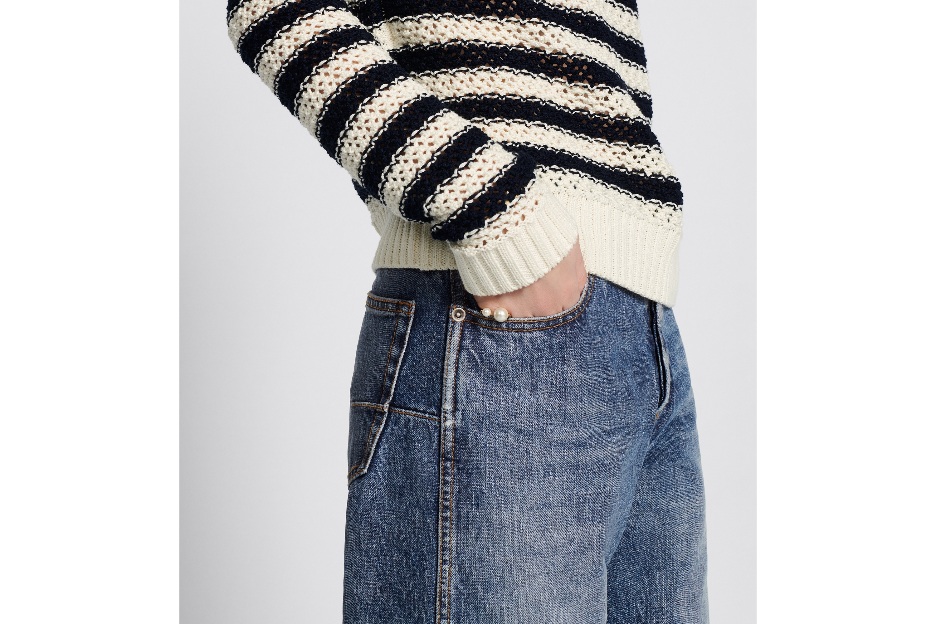 look_image_alt_prefix Dior 8 クロップド ストレートジーンズ D03 コットンデニム E11