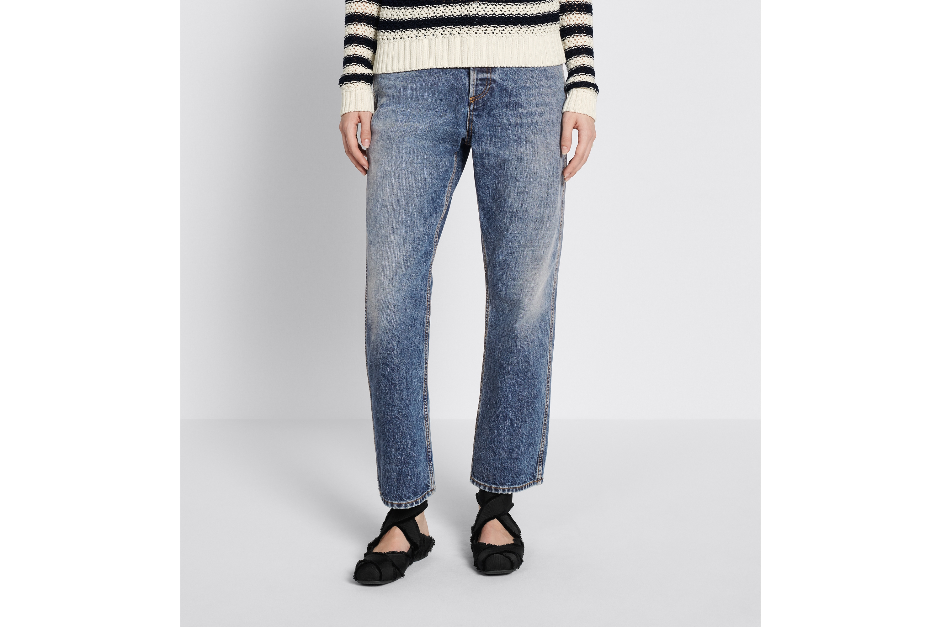 look_image_alt_prefix Dior 8 クロップド ストレートジーンズ D03 コットンデニム E14