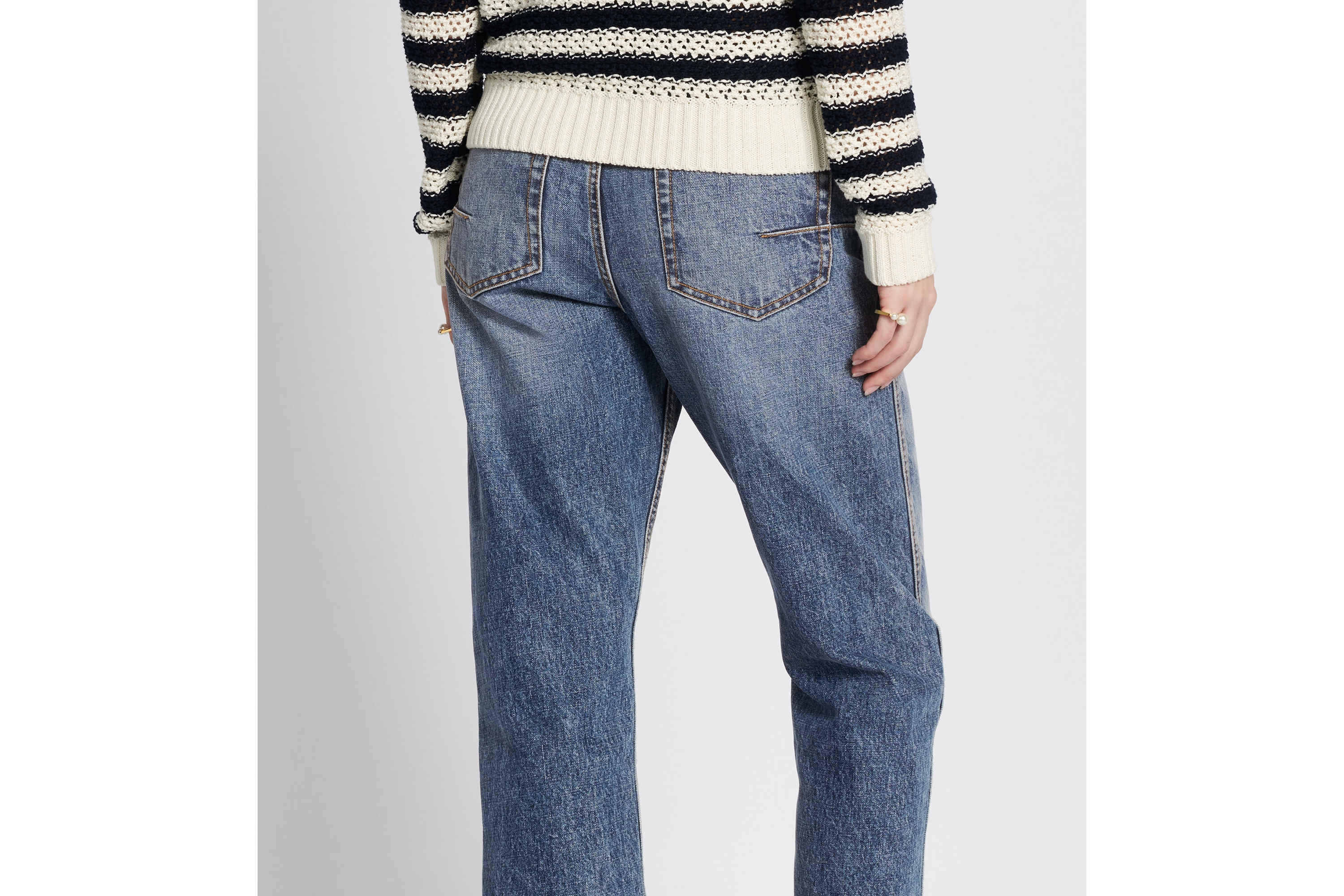 look_image_alt_prefix Dior 8 クロップド ストレートジーンズ D03 コットンデニム E17