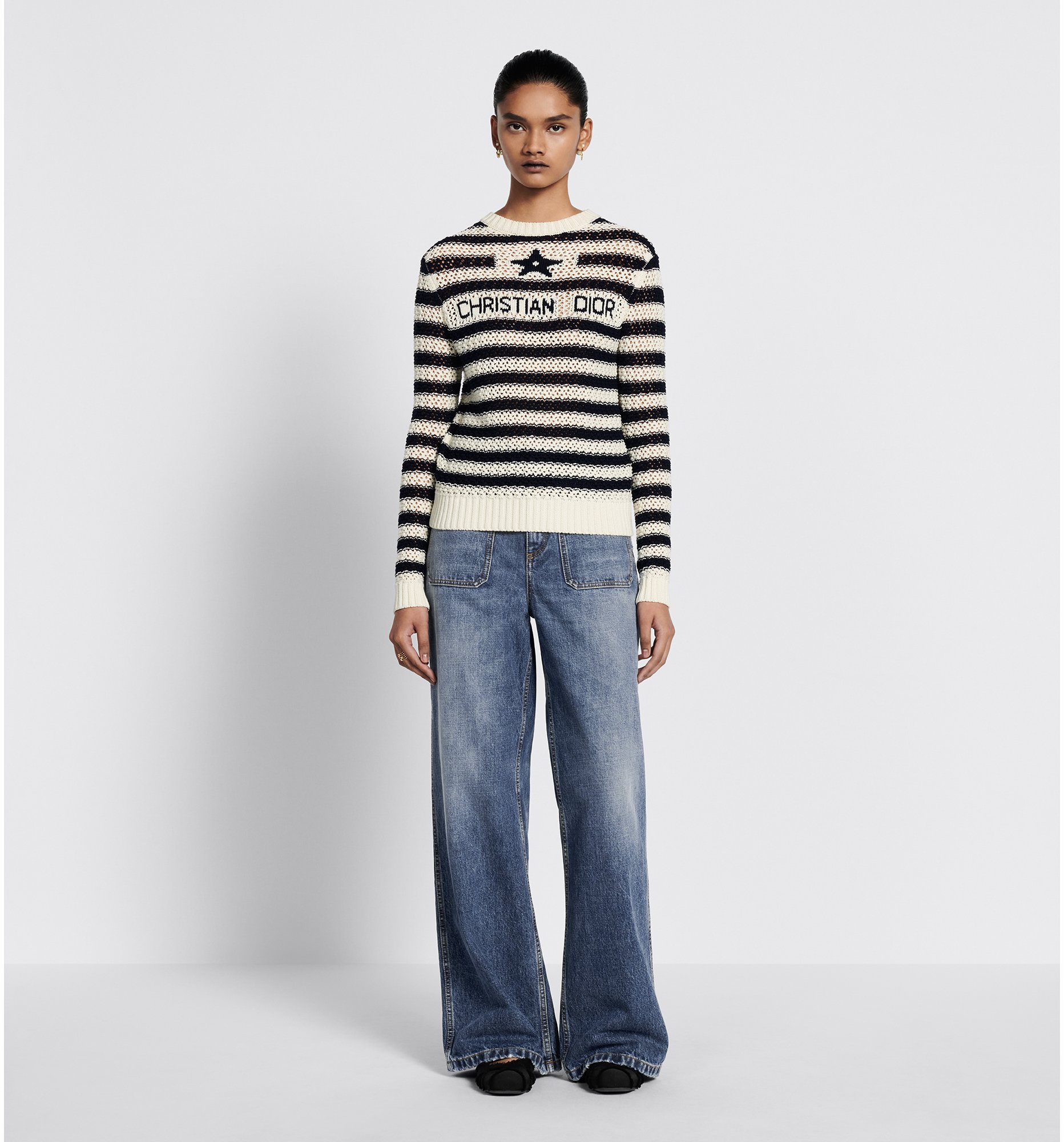 aria_look Dior 8 Flared Jeans, D04 Front view