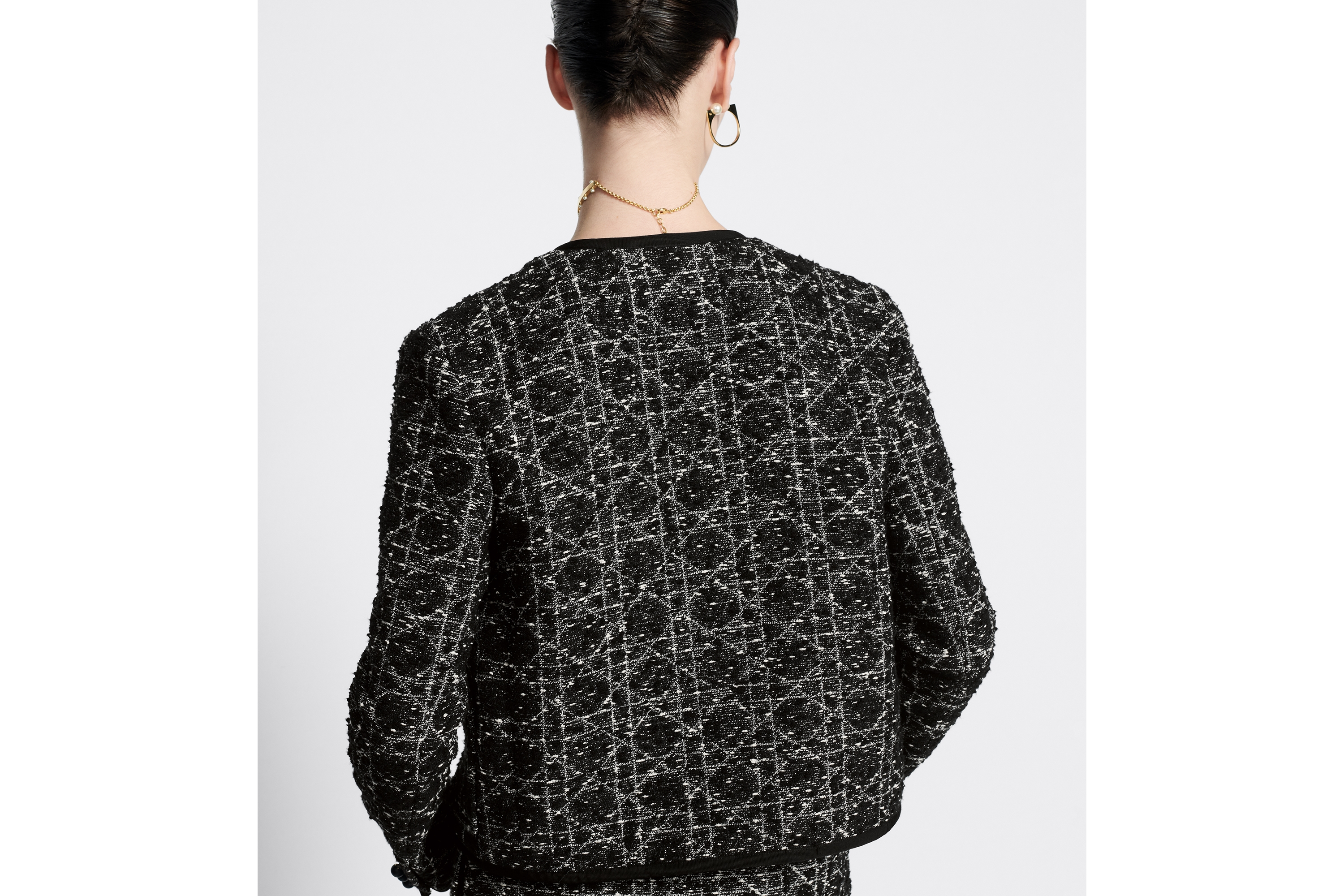 Macrocannage Cropped Jacket