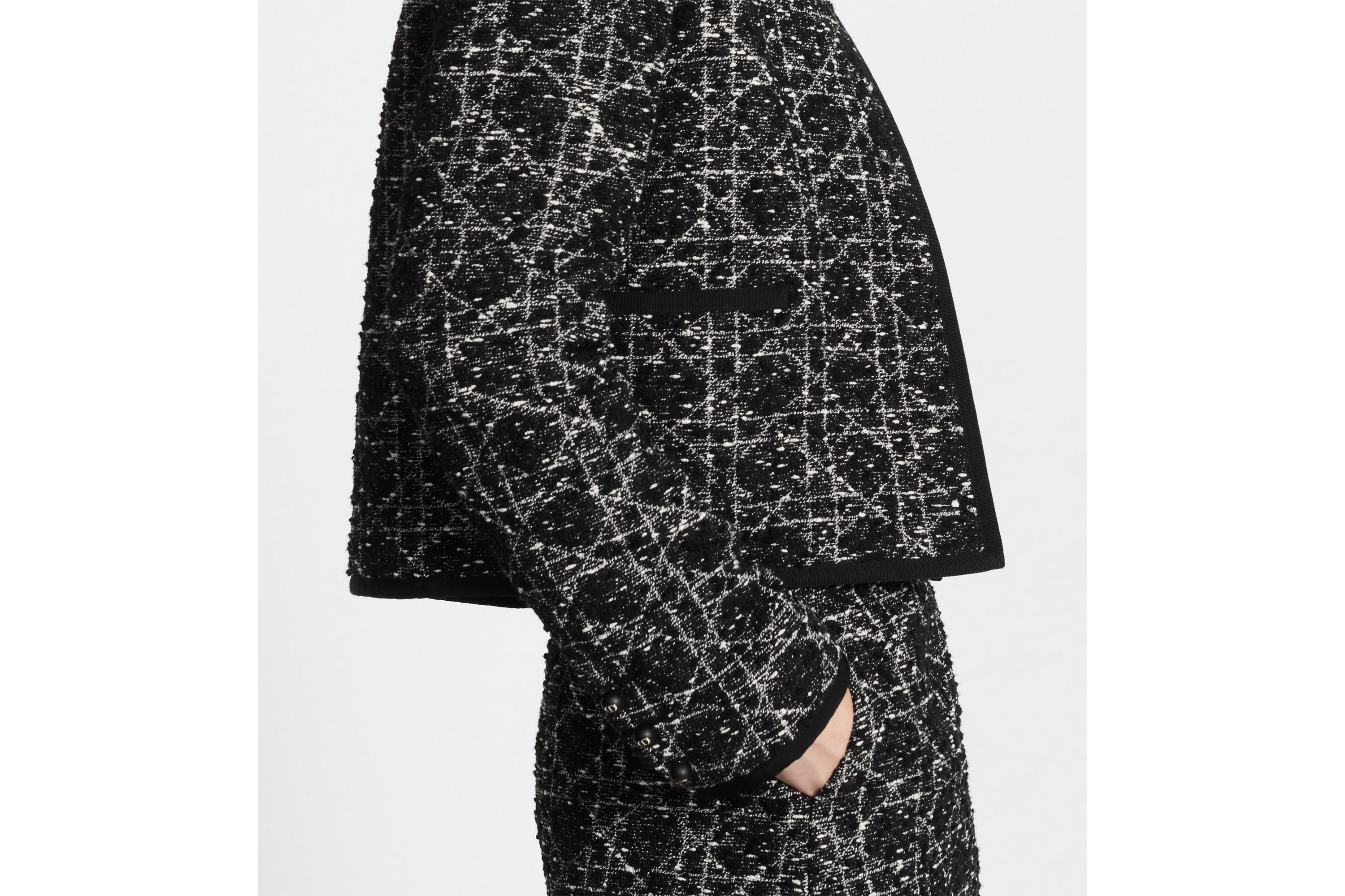 Macrocannage Cropped Jacket