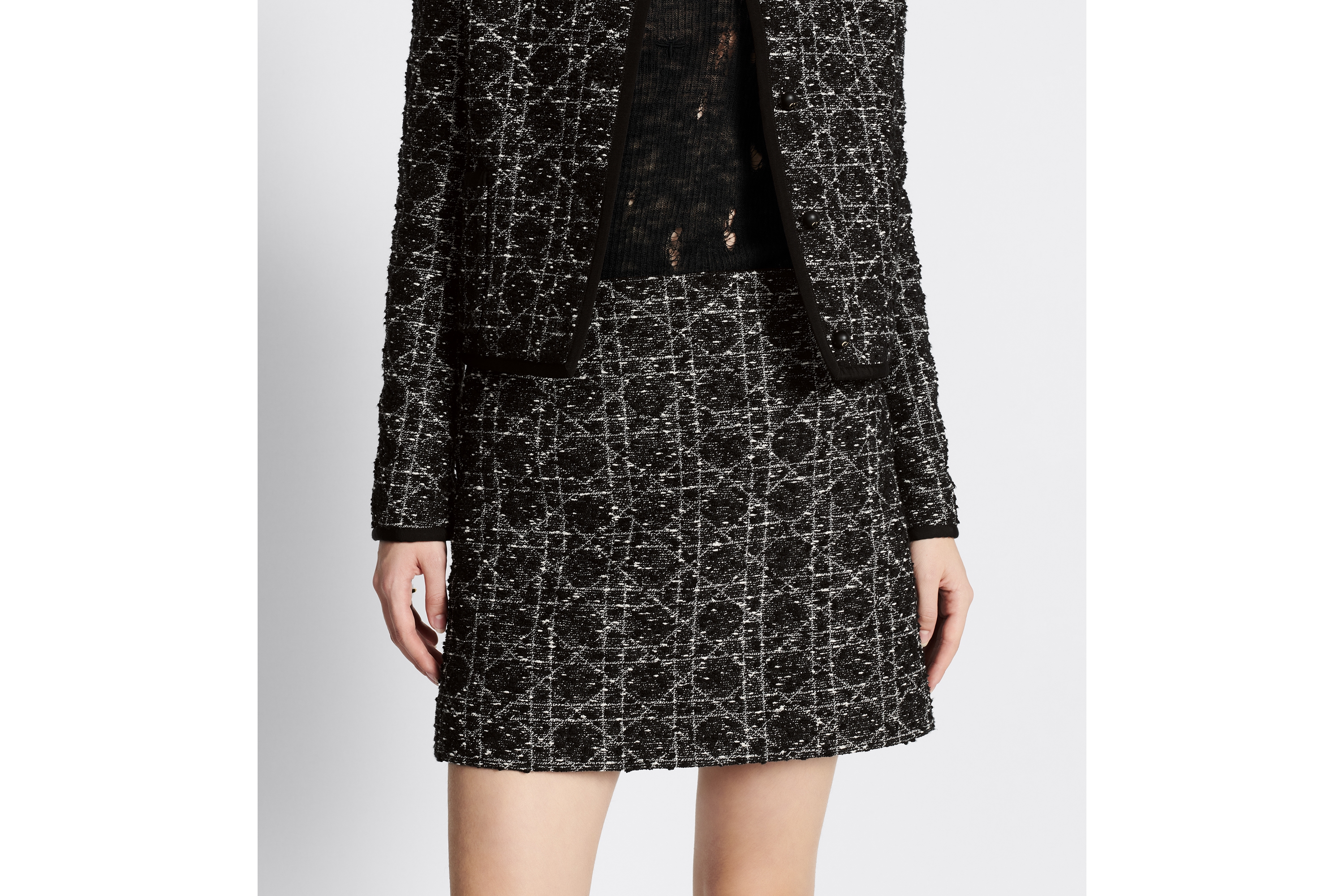 Macrocannage Miniskirt