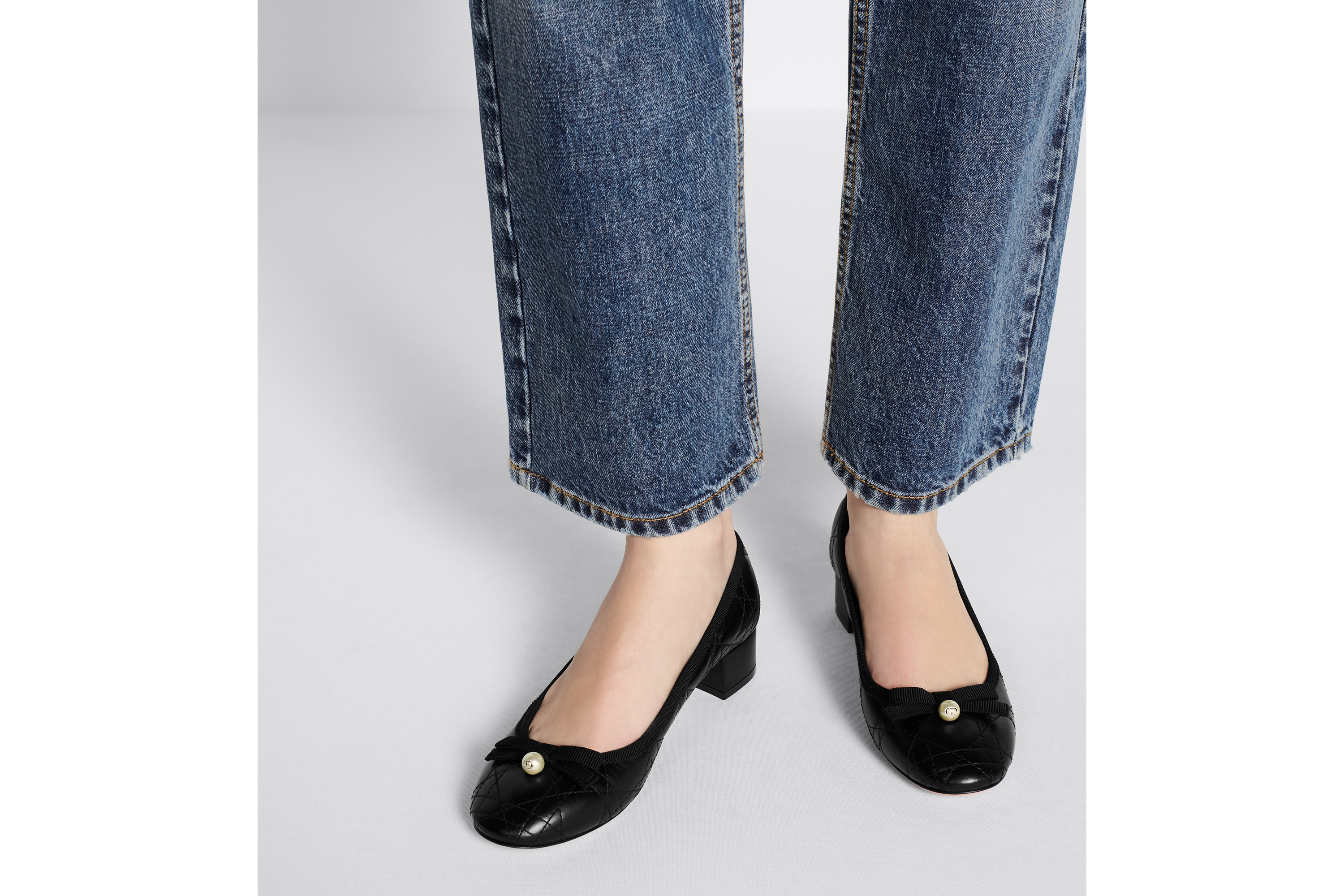 DIOR バレリーナ カナージュ キルティング フラットパンプス 38 DIOR バレリーナ カナージュ キルティング フラットパンプス 38 DIOR