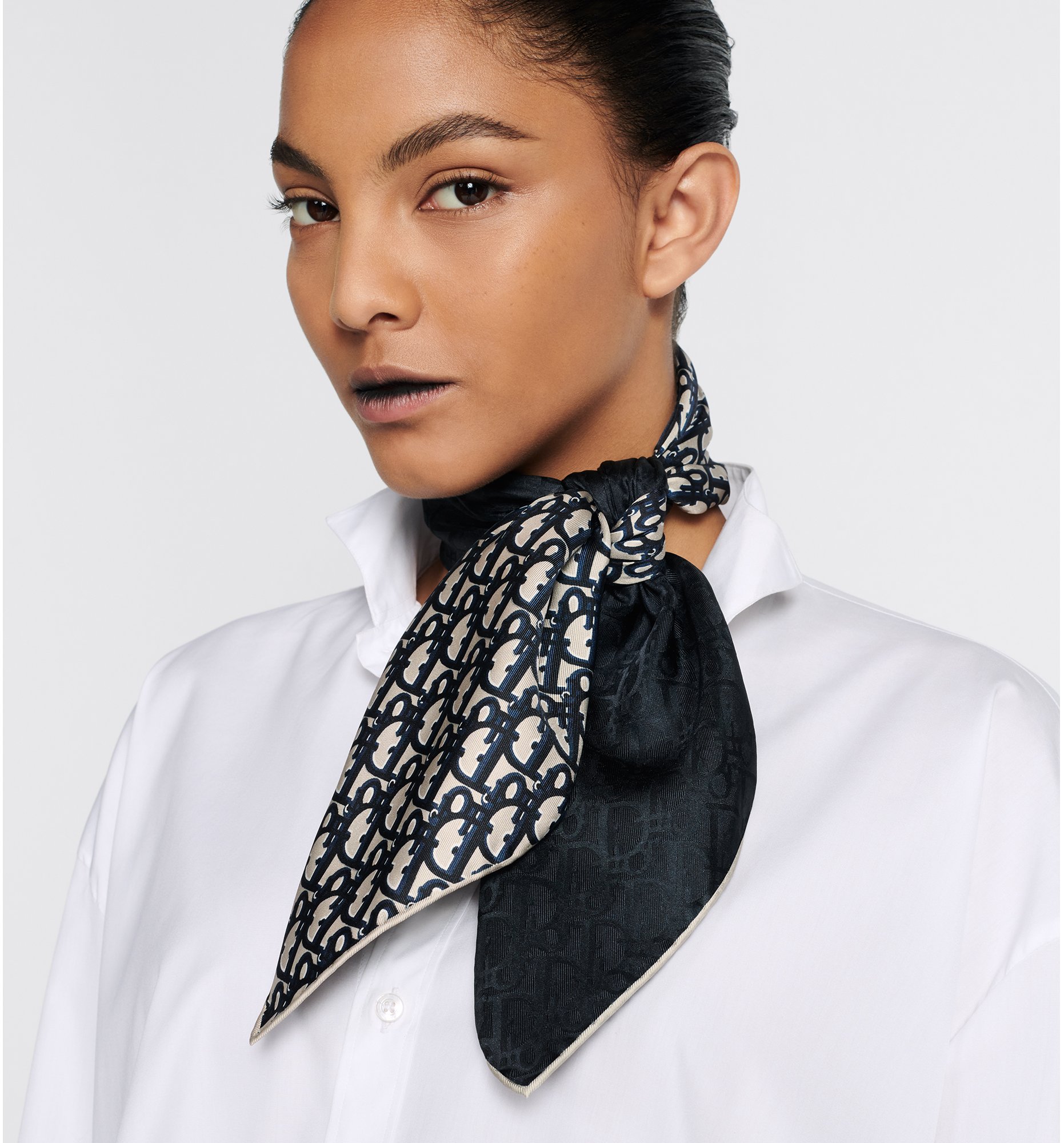 aria_look Dior Oblique 70 Square Scarf Back view