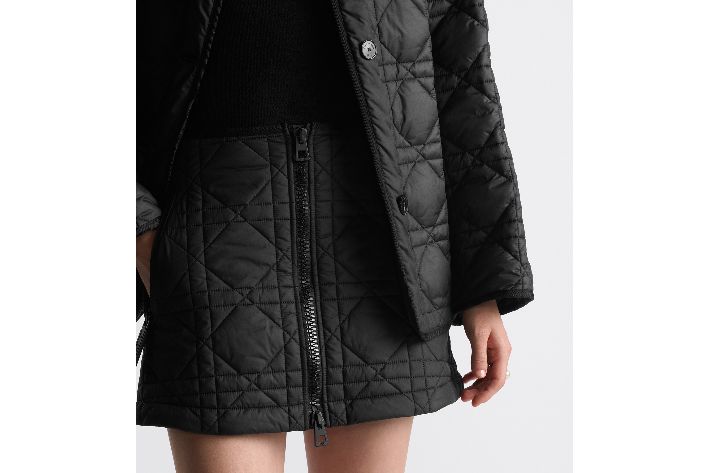 Macrocannage Miniskirt