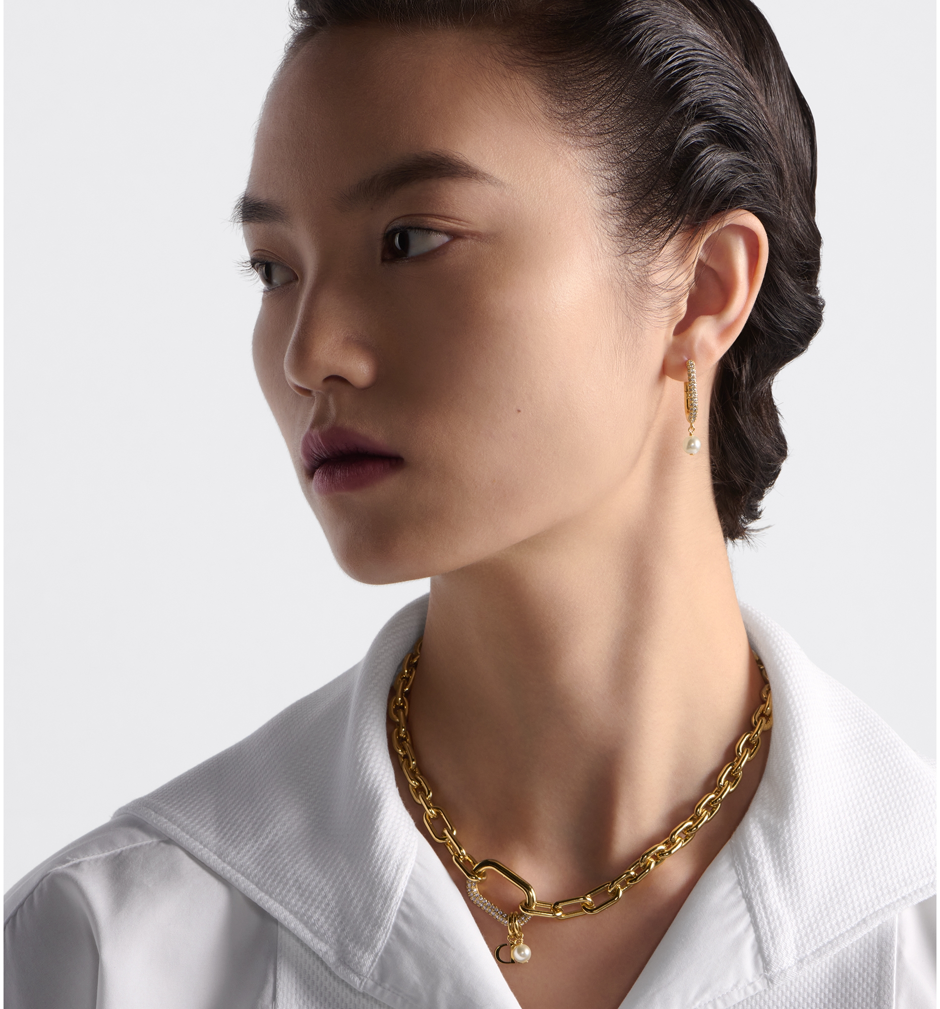 DIOR | D-Fusion ネックレス メタル・レジンパール・クリスタル