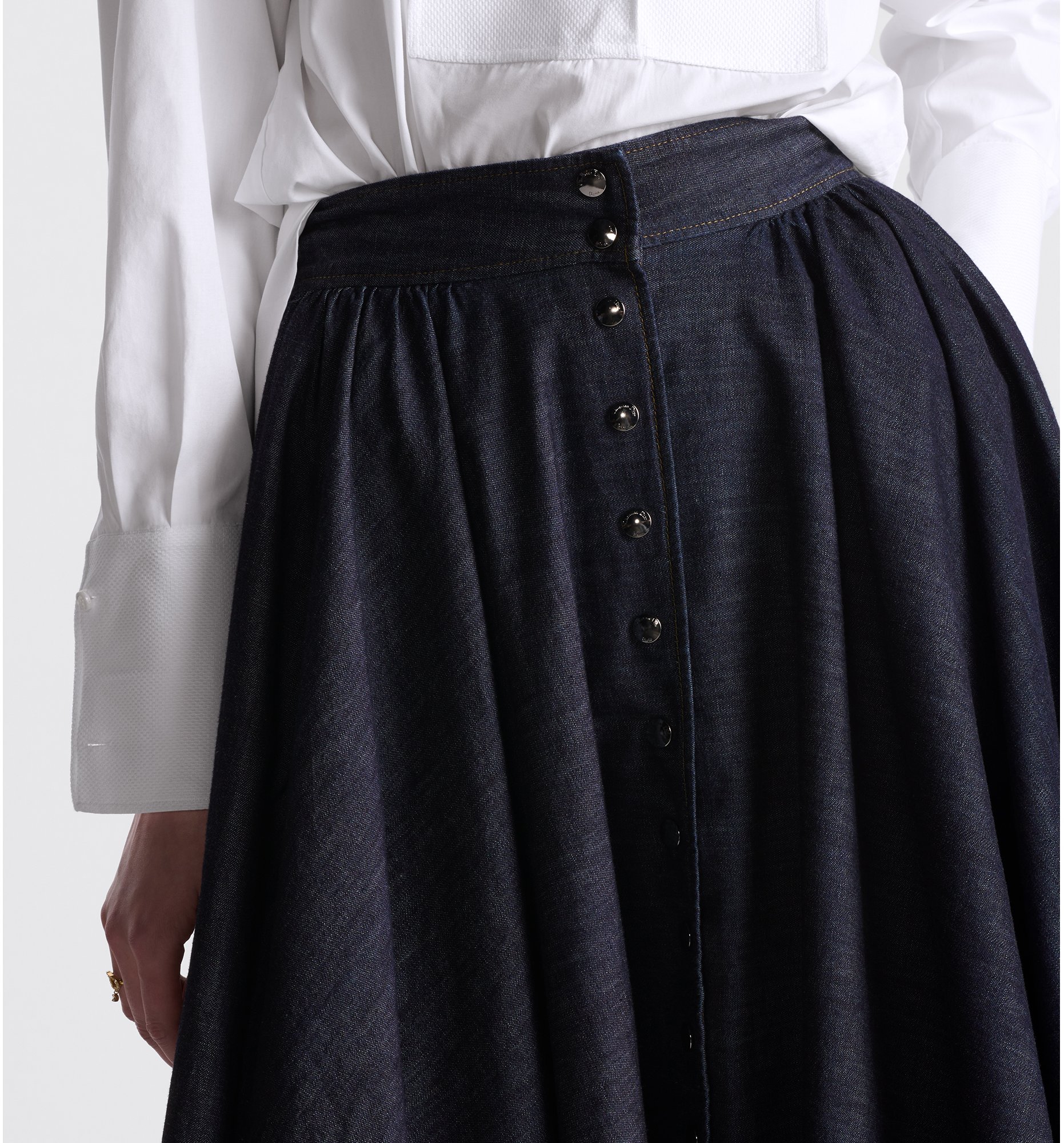 DIOR ディオール　DENIM COUTURE ミディスカート　デニム　36 DIOR ディオールDENIM COUTURE ミディスカートデニム36