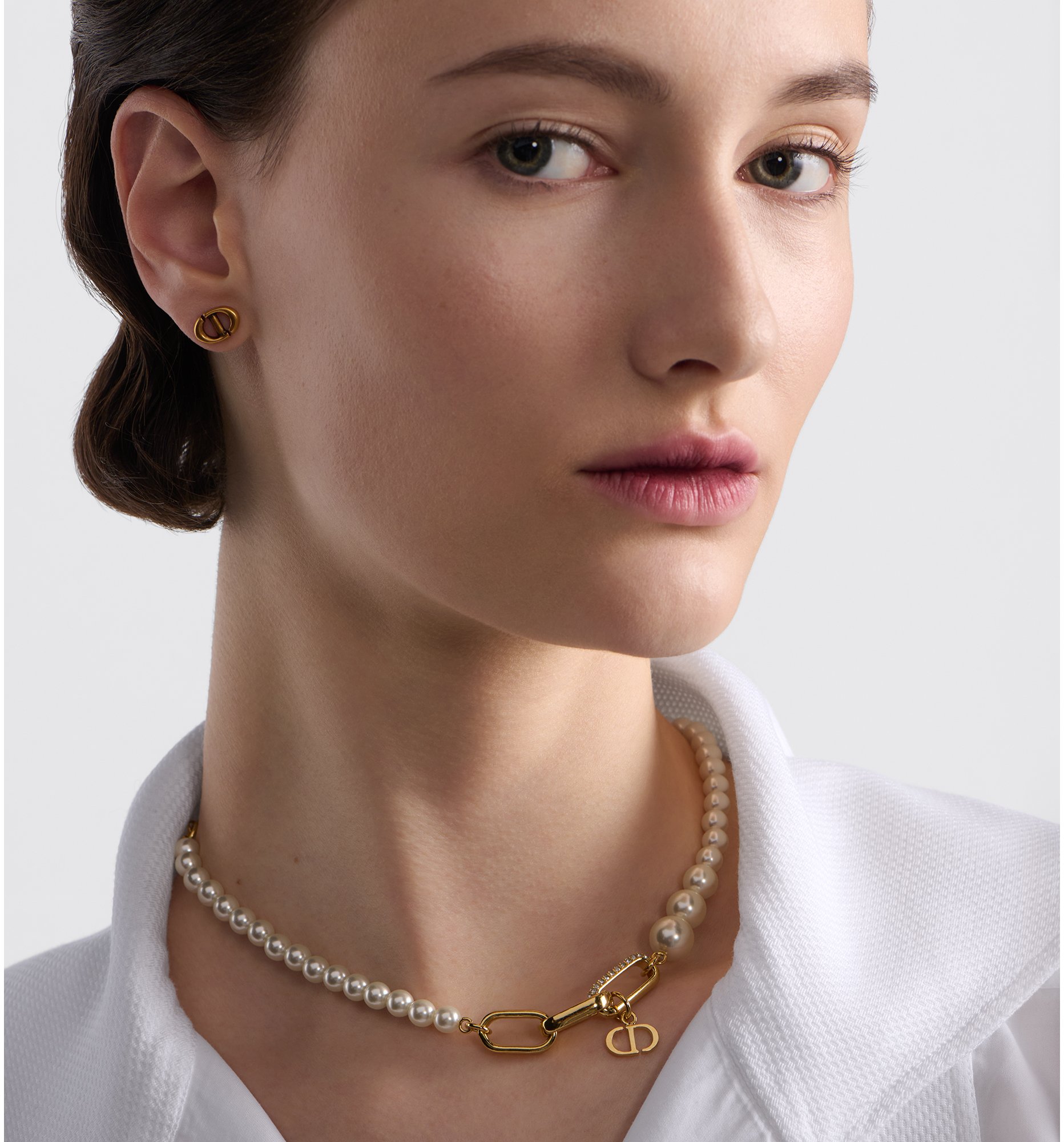 DIOR | D-Fusion ネックレス メタル・レジンパール・クリスタル