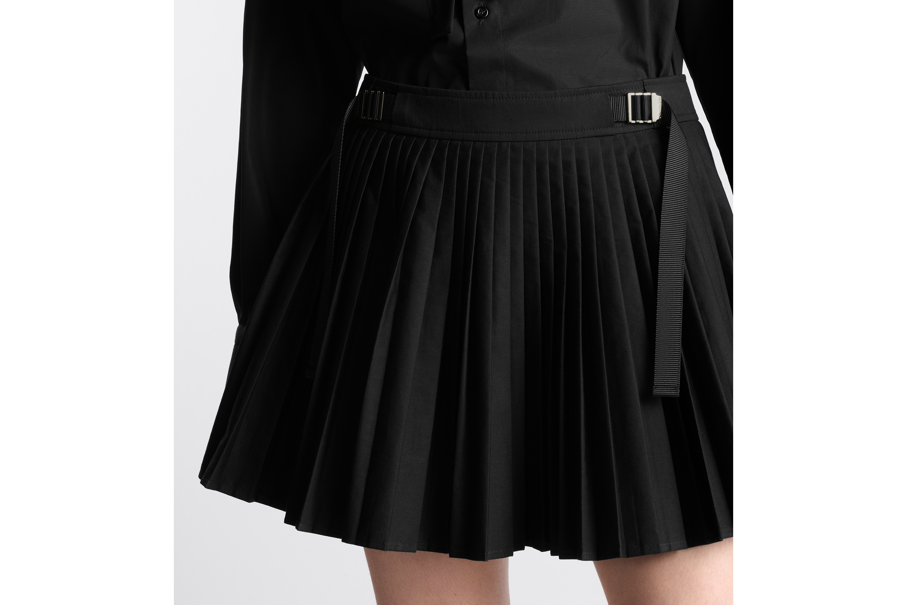 look_image_alt_prefix プリーツ ミニスカート コットンギャバジン E13