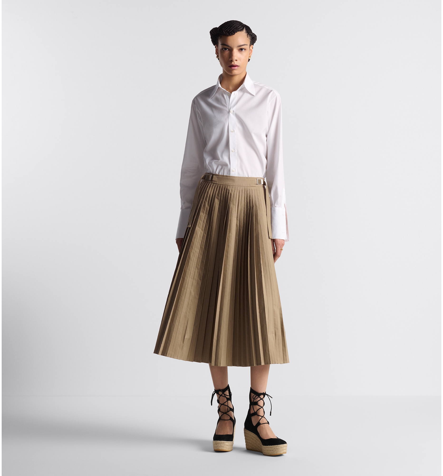 Mid length pleated skirts era hot sale