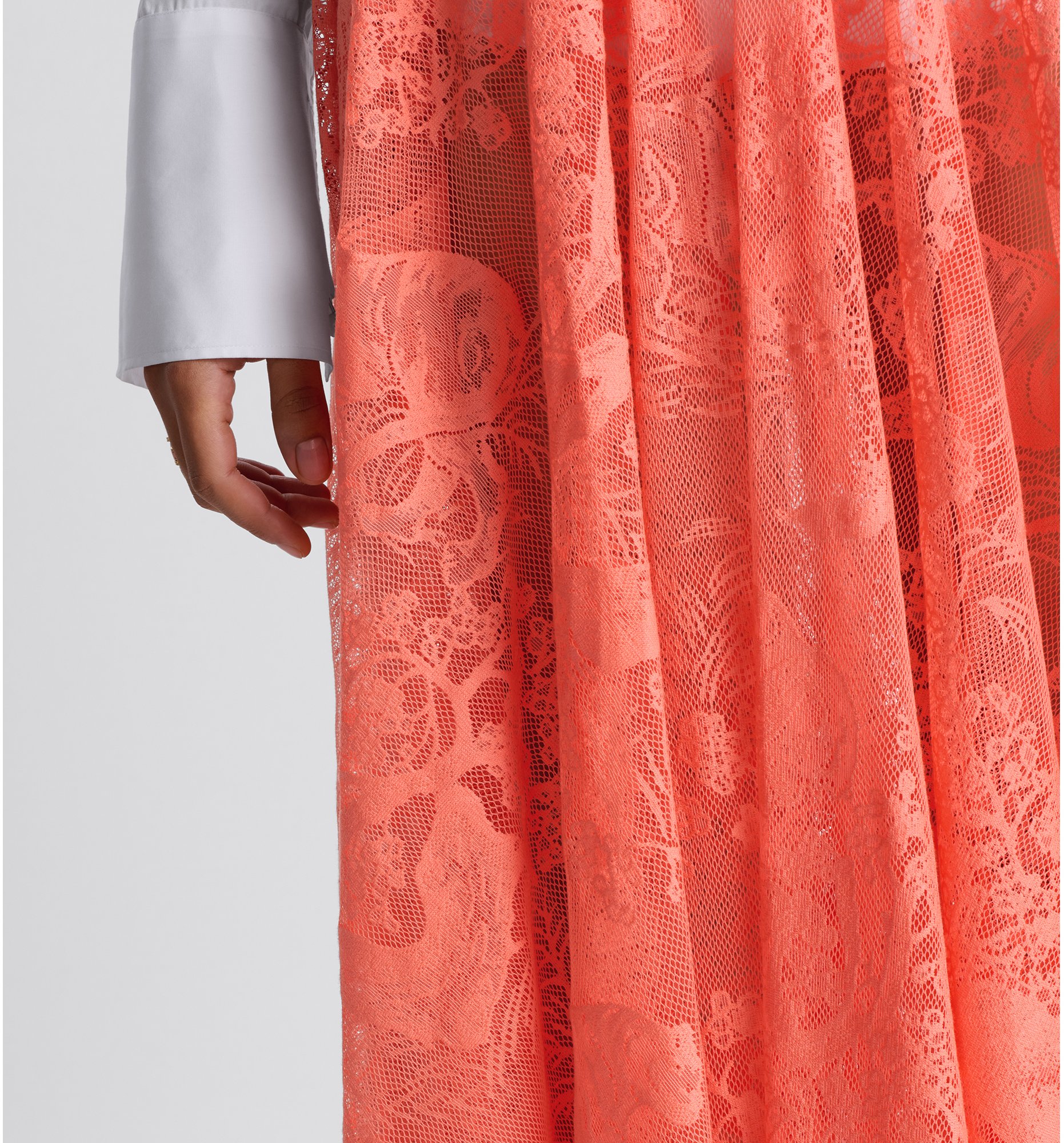 Burberry coral lace dress top