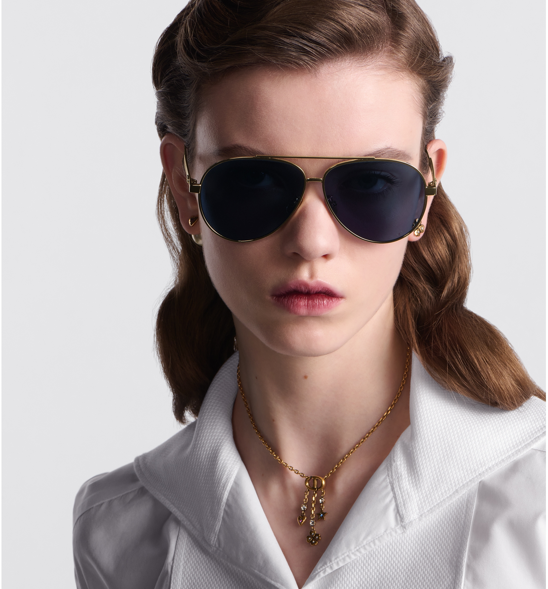 DiorCannage A1U Blue Pilot Sunglasses DIOR