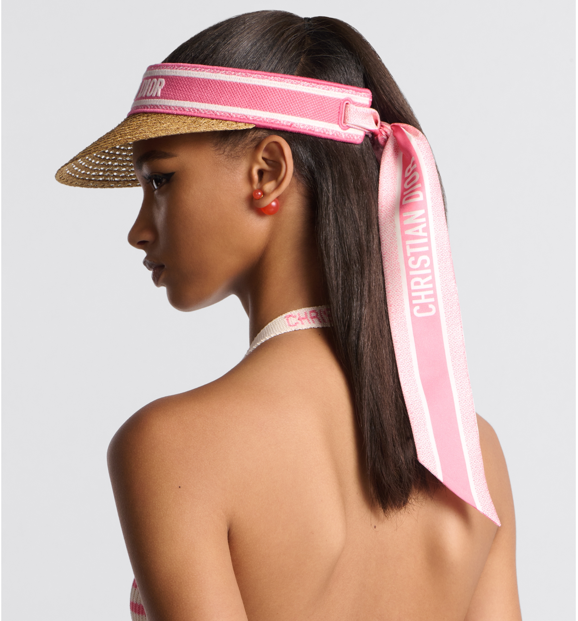 Dior visor pink new arrivals