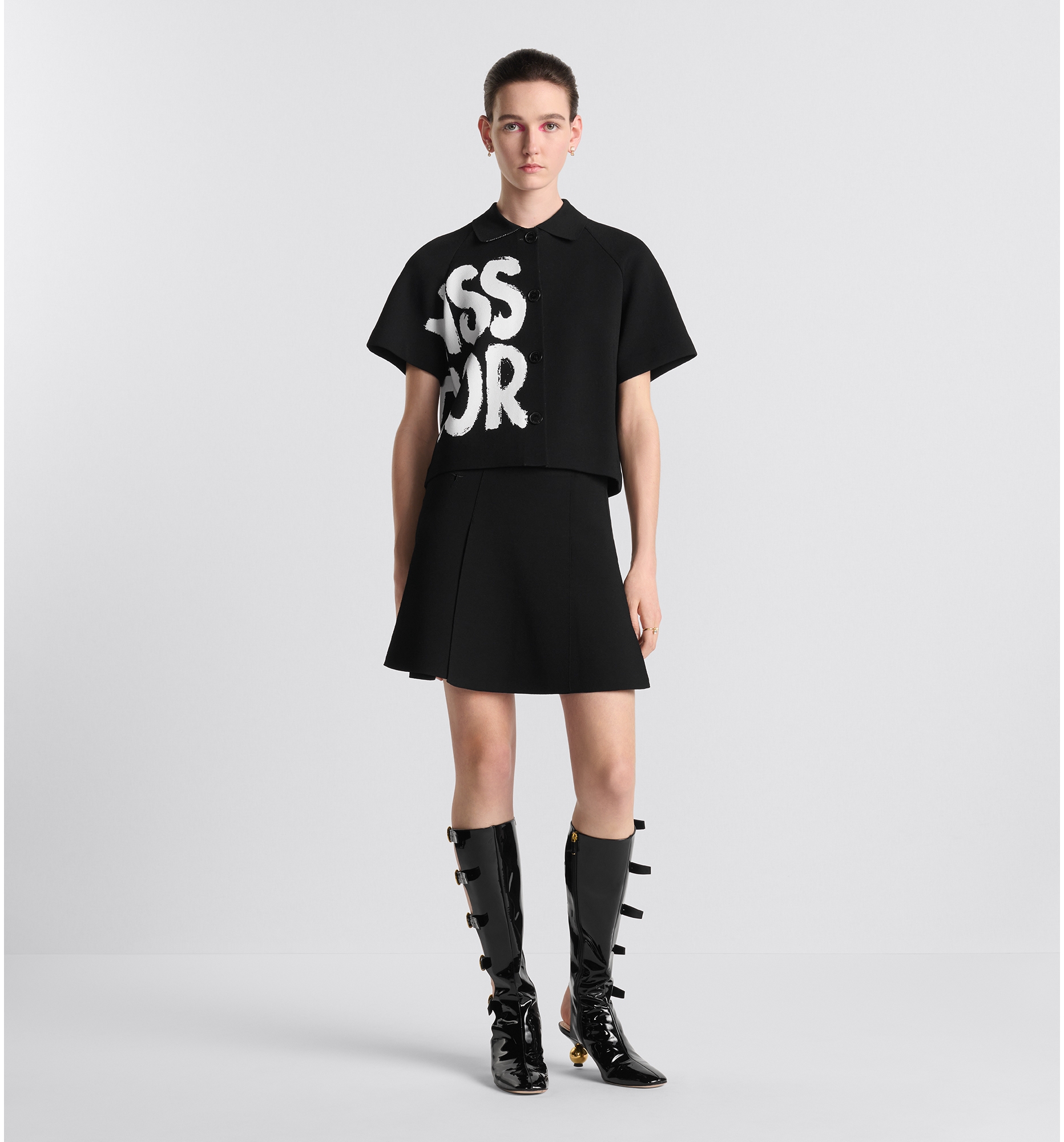DIOR | フレア ミニスカート テクニカル ニット