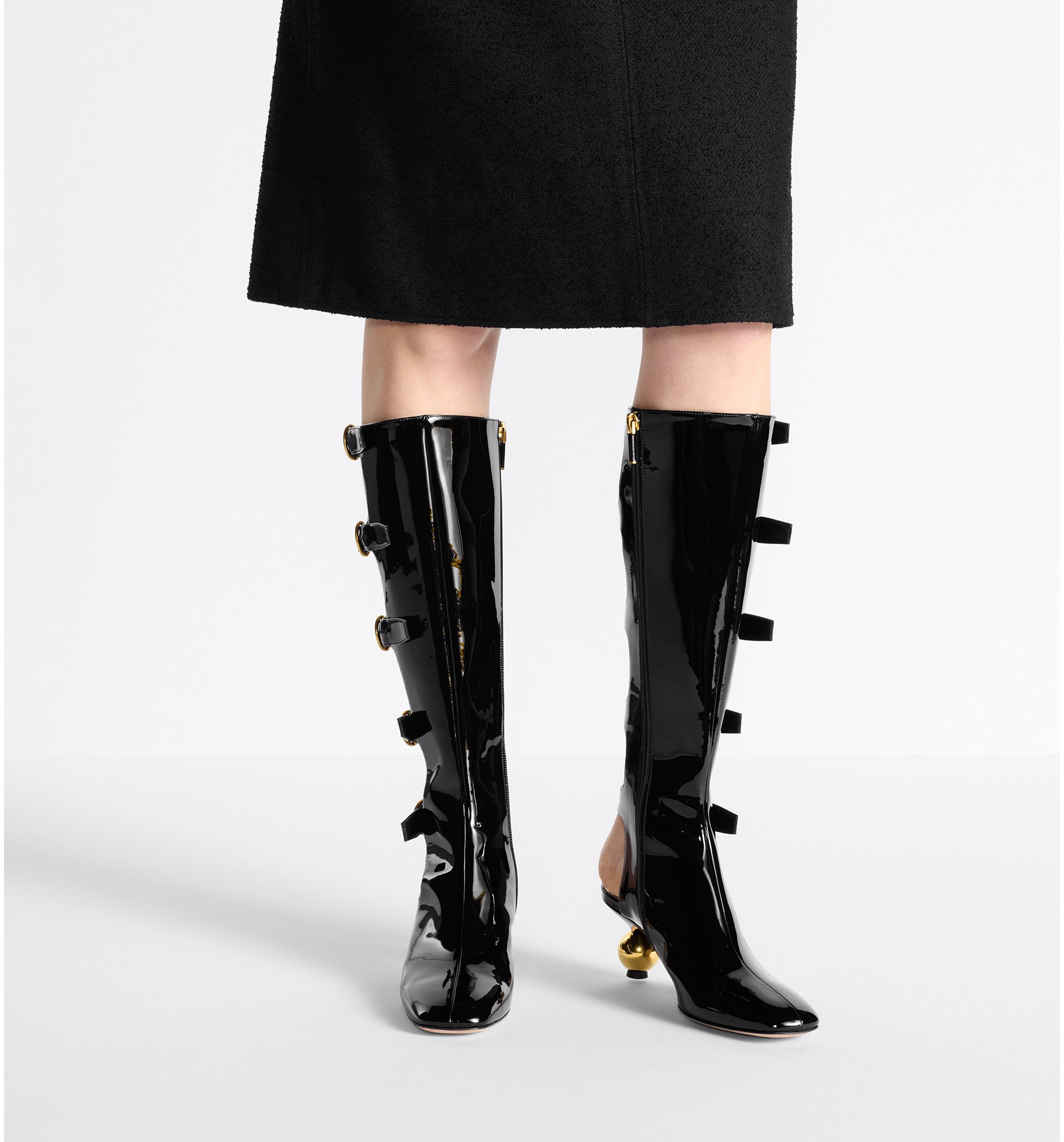 Dior patent boots clearance