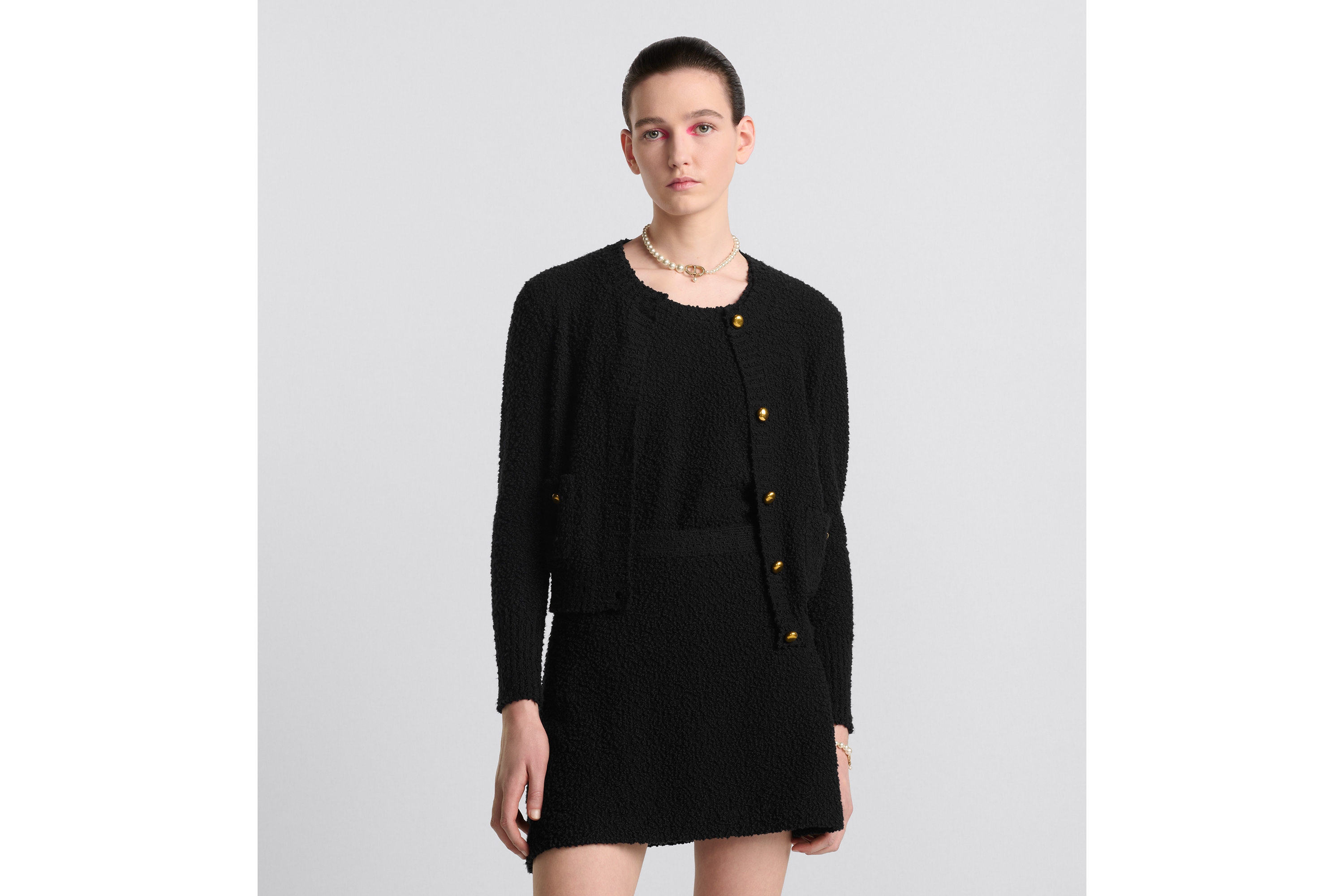 Look Twinset Black Cotton-Wool-Blend Knit E04