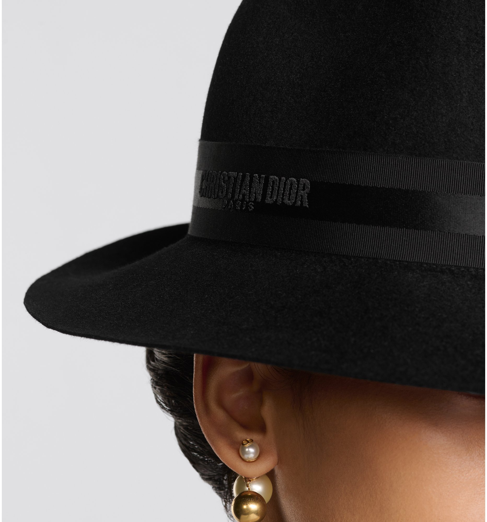 Diorunway Fedora Black Rabbit Felt | DIOR