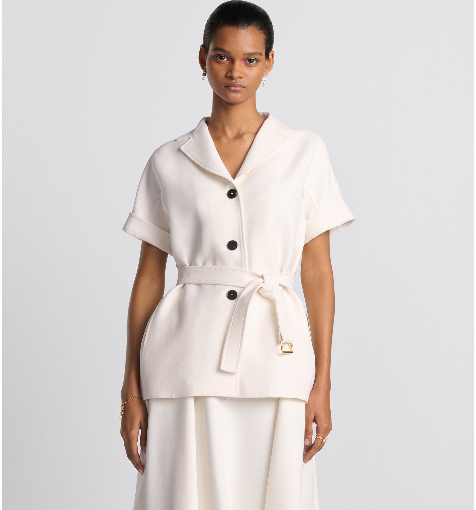 White belted jacket store