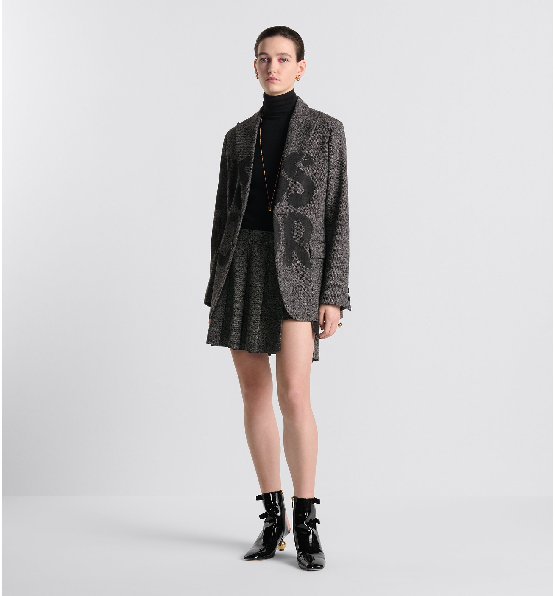 DIOR | ラップ ミニスカート エンドオンエンド バージンウール