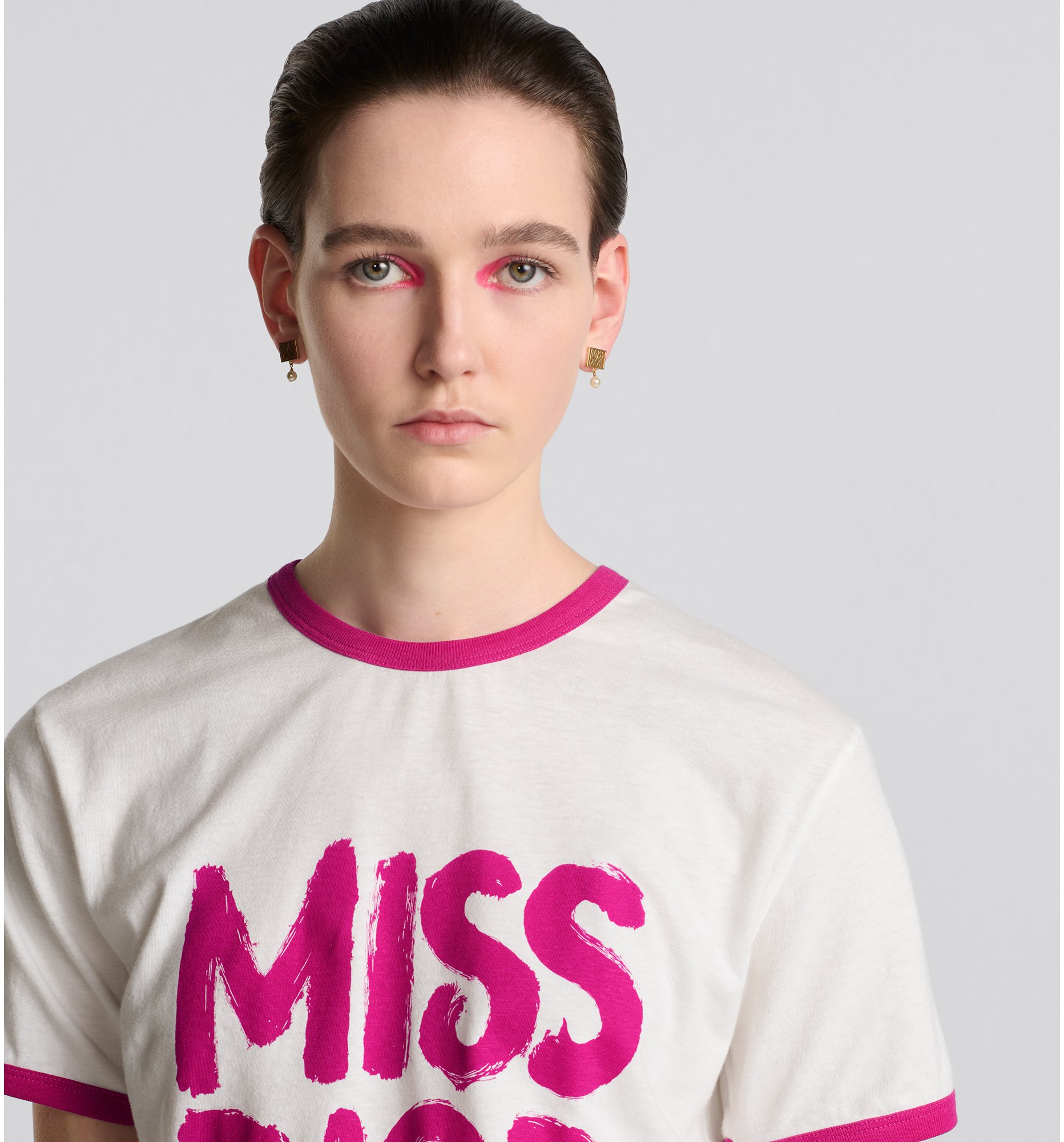 DIOR | Tシャツ Miss Dior Graffiti コットン & リネン ジャージー