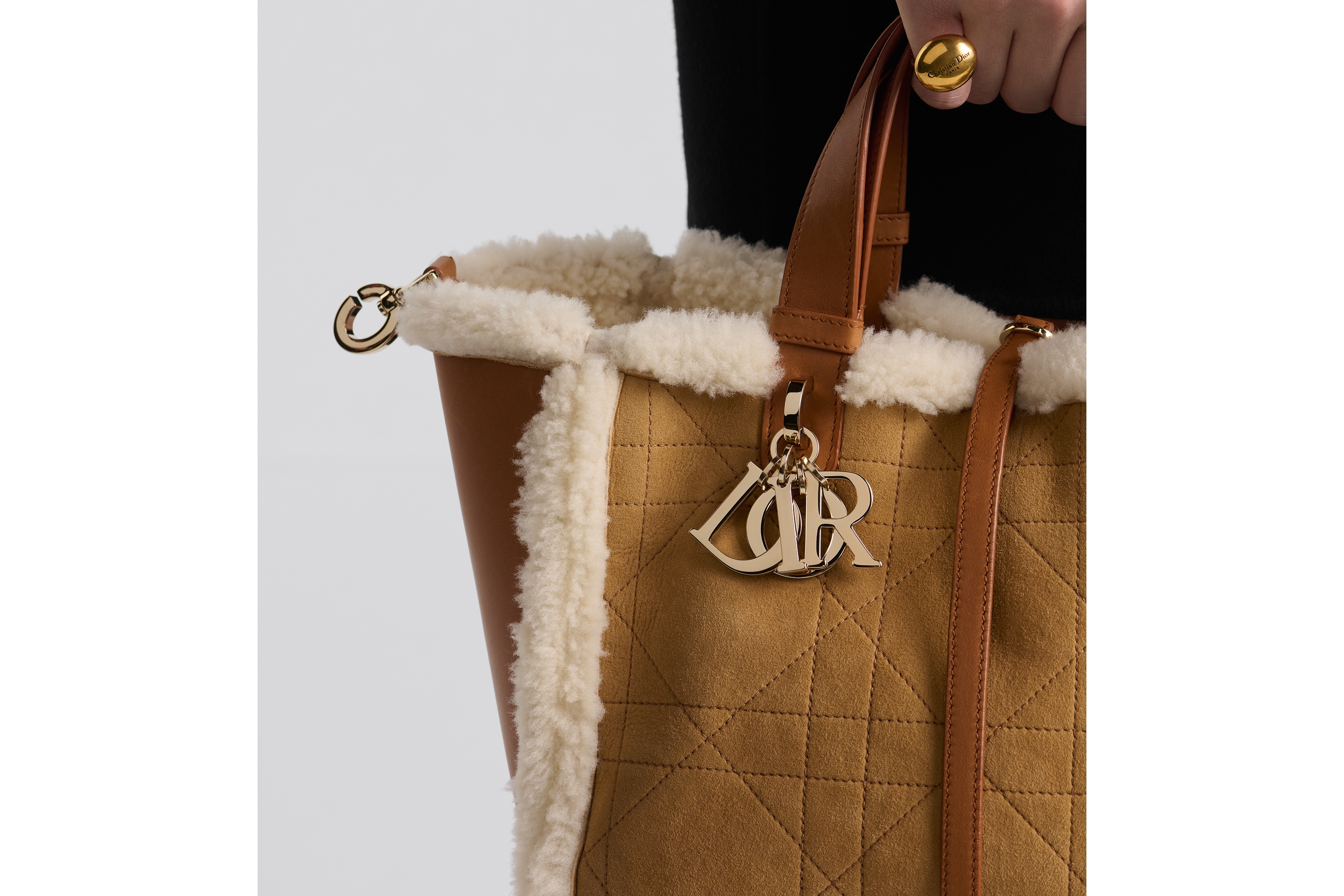 look_image_alt_prefix Dior Toujours バッグ ミディアム マクロカナージュ スエード & ラムスキンシアリング E17