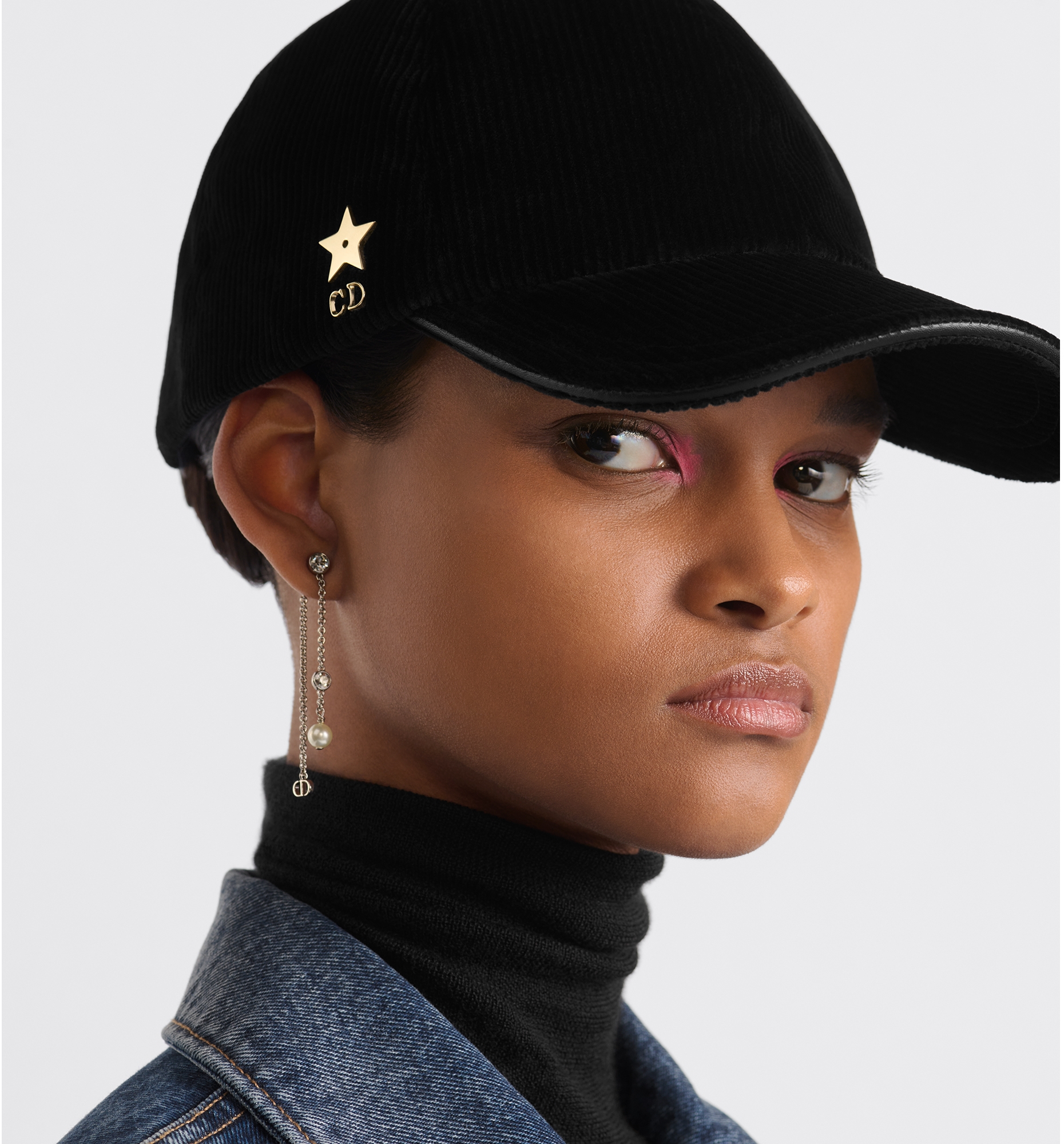 D-Player Cap Black Corduroy | DIOR