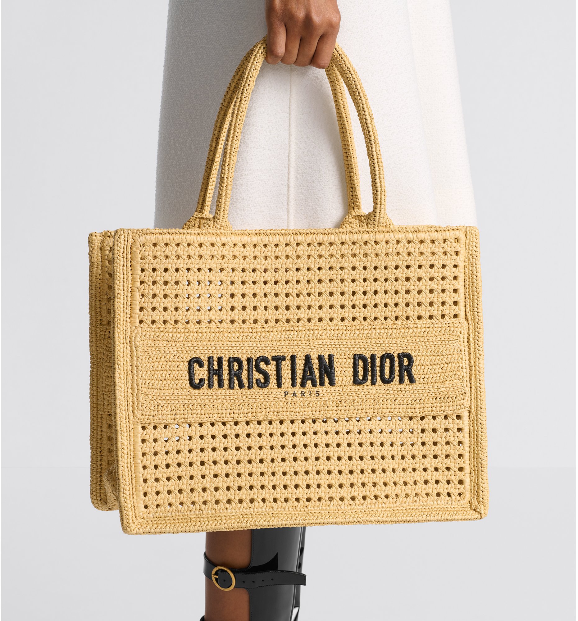 Dior straw bag discount